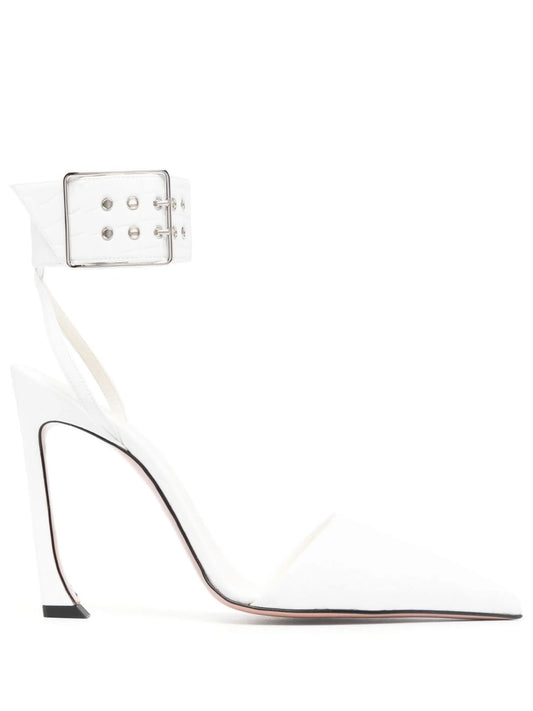 Fame 100mm faux leather pumps
