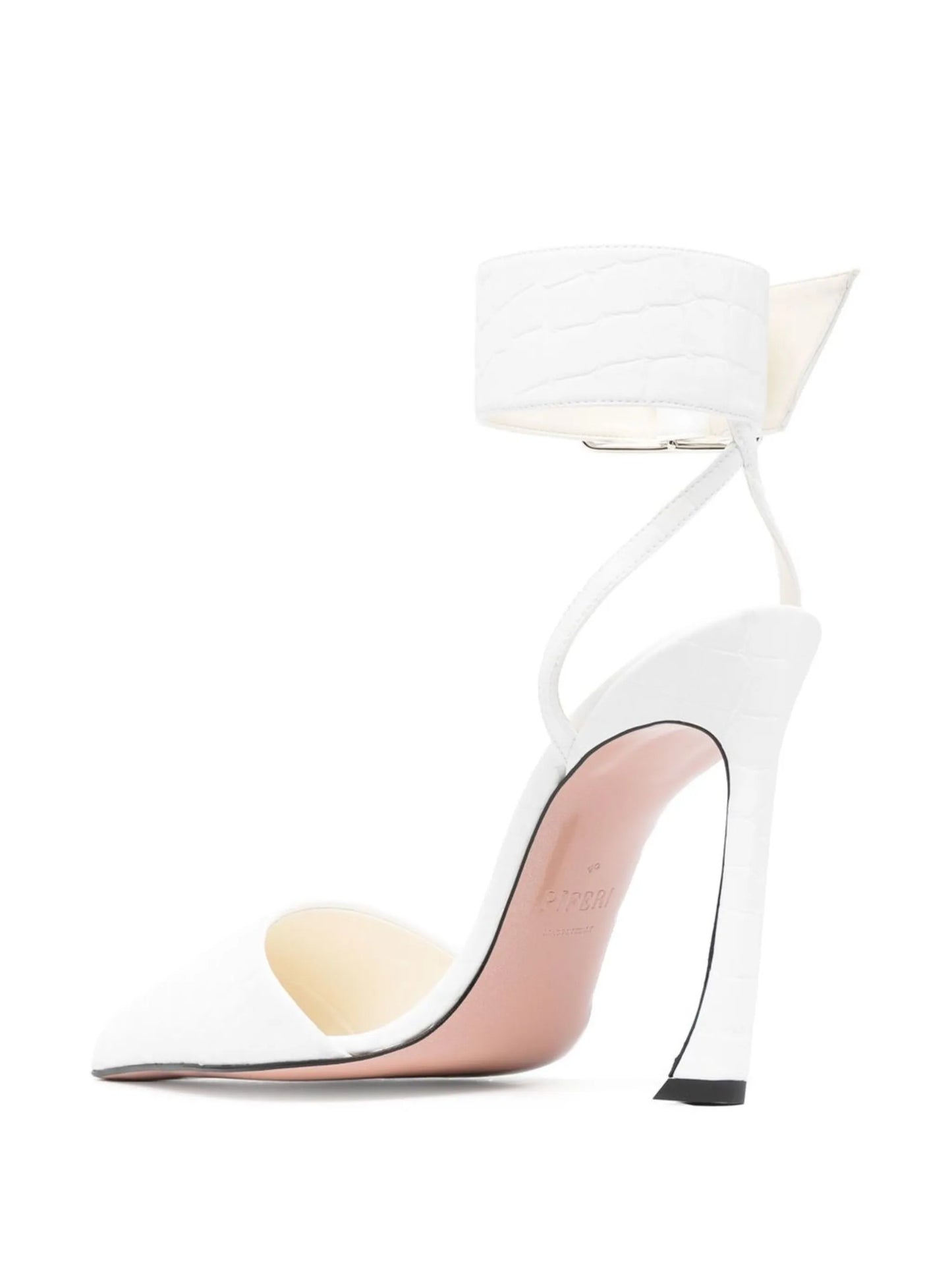Fame 100mm faux leather pumps