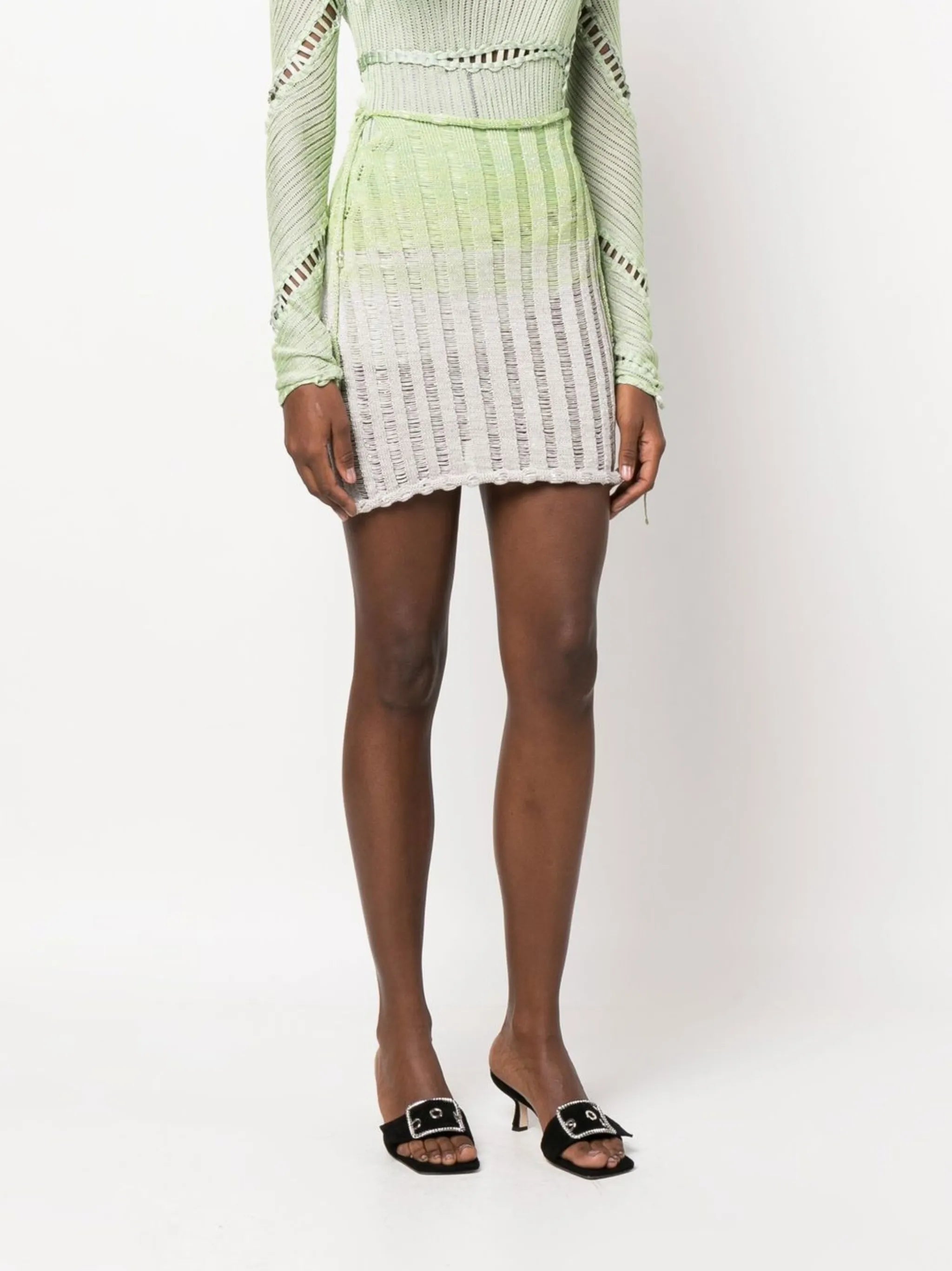 gradient-effect mini skirt