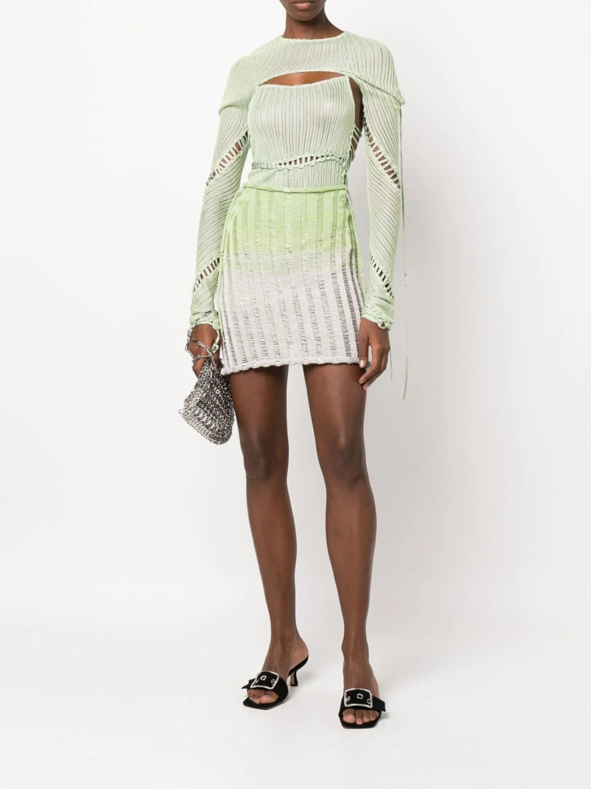 gradient-effect mini skirt