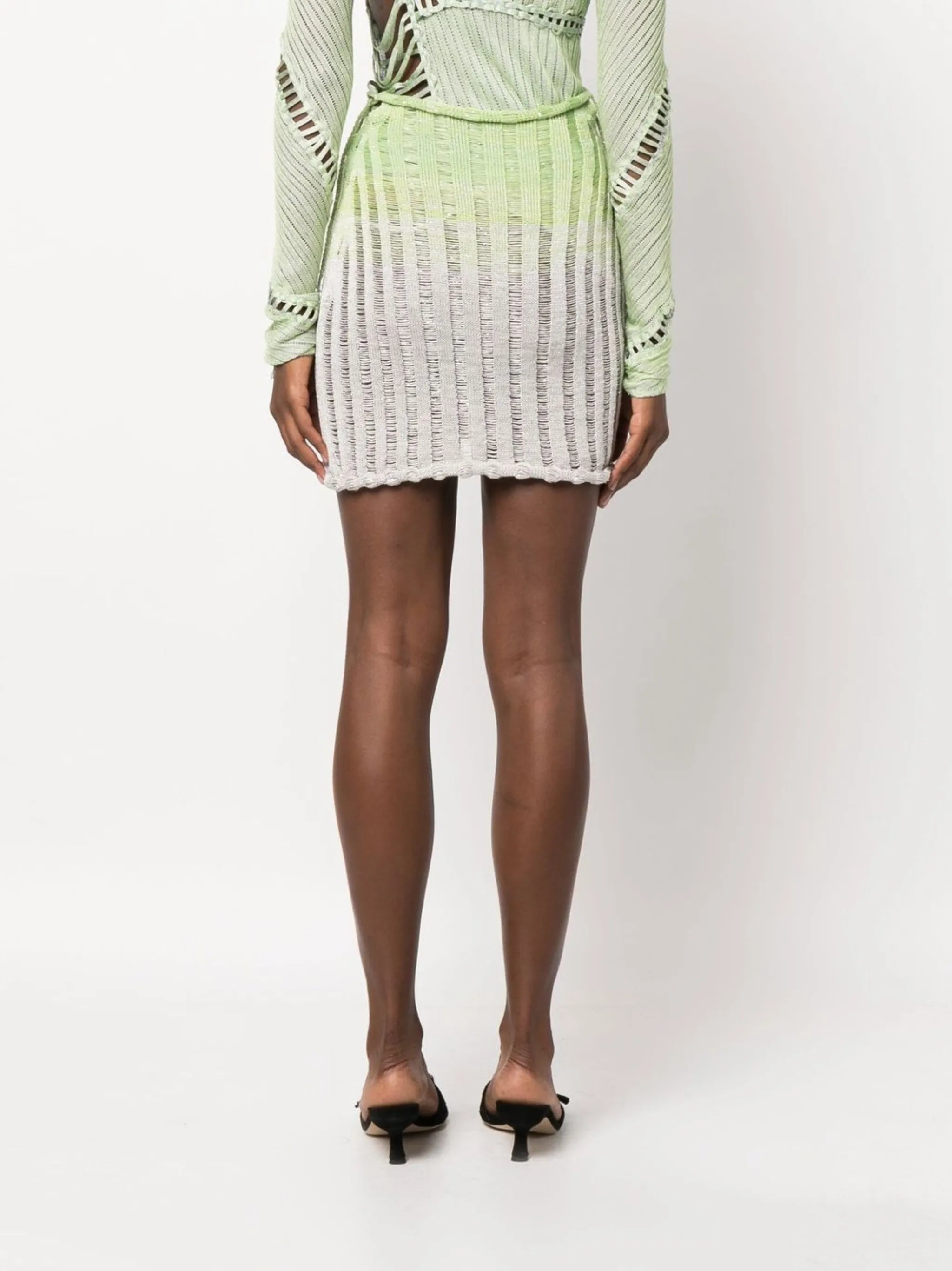 gradient-effect mini skirt