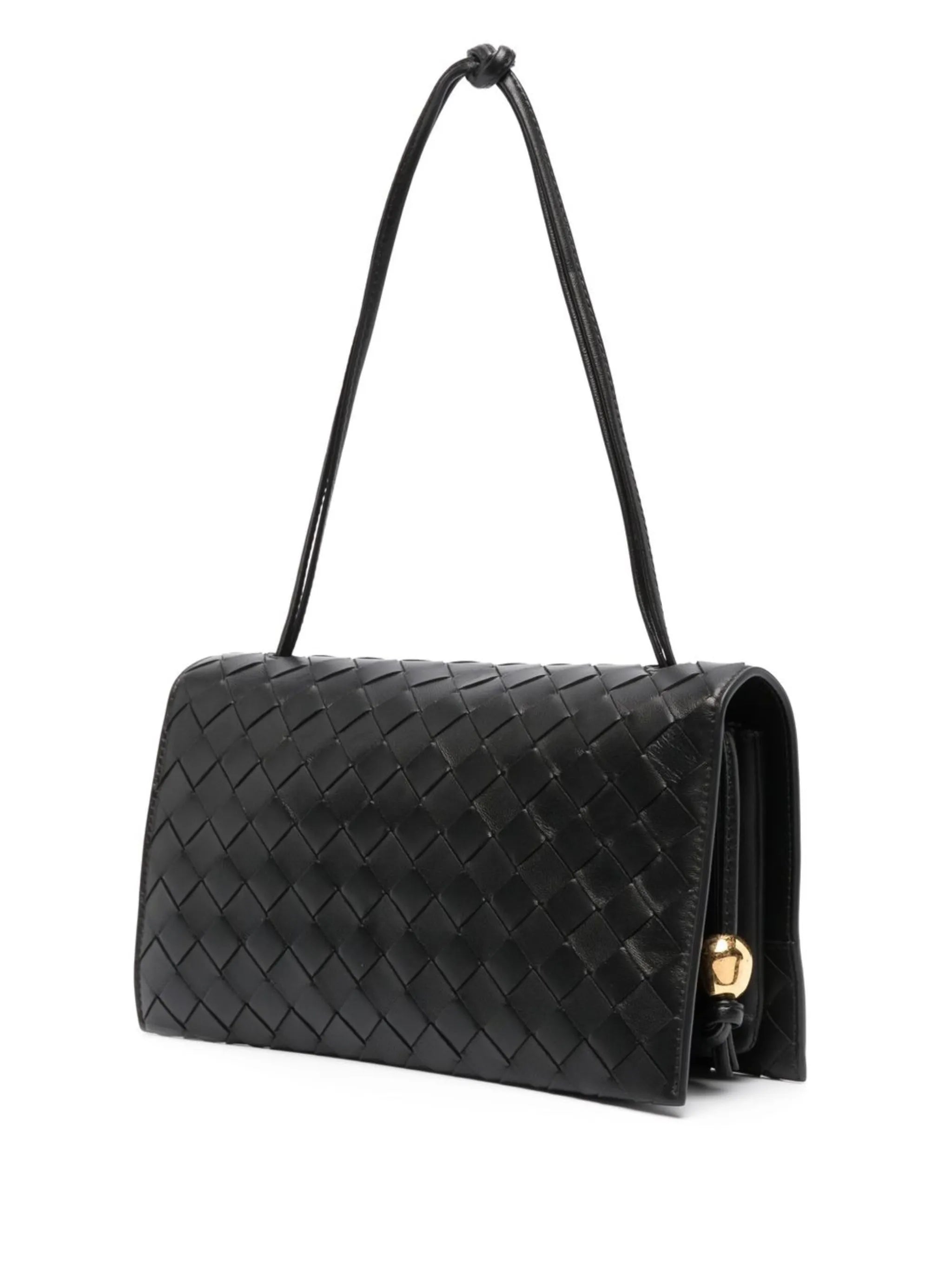 mini Intrecciatto leather shoulder bag