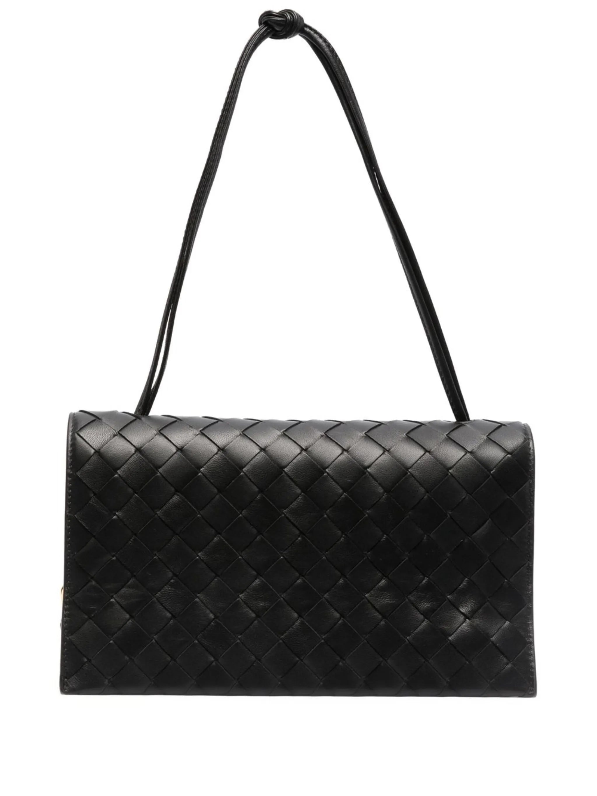 mini Intrecciatto leather shoulder bag