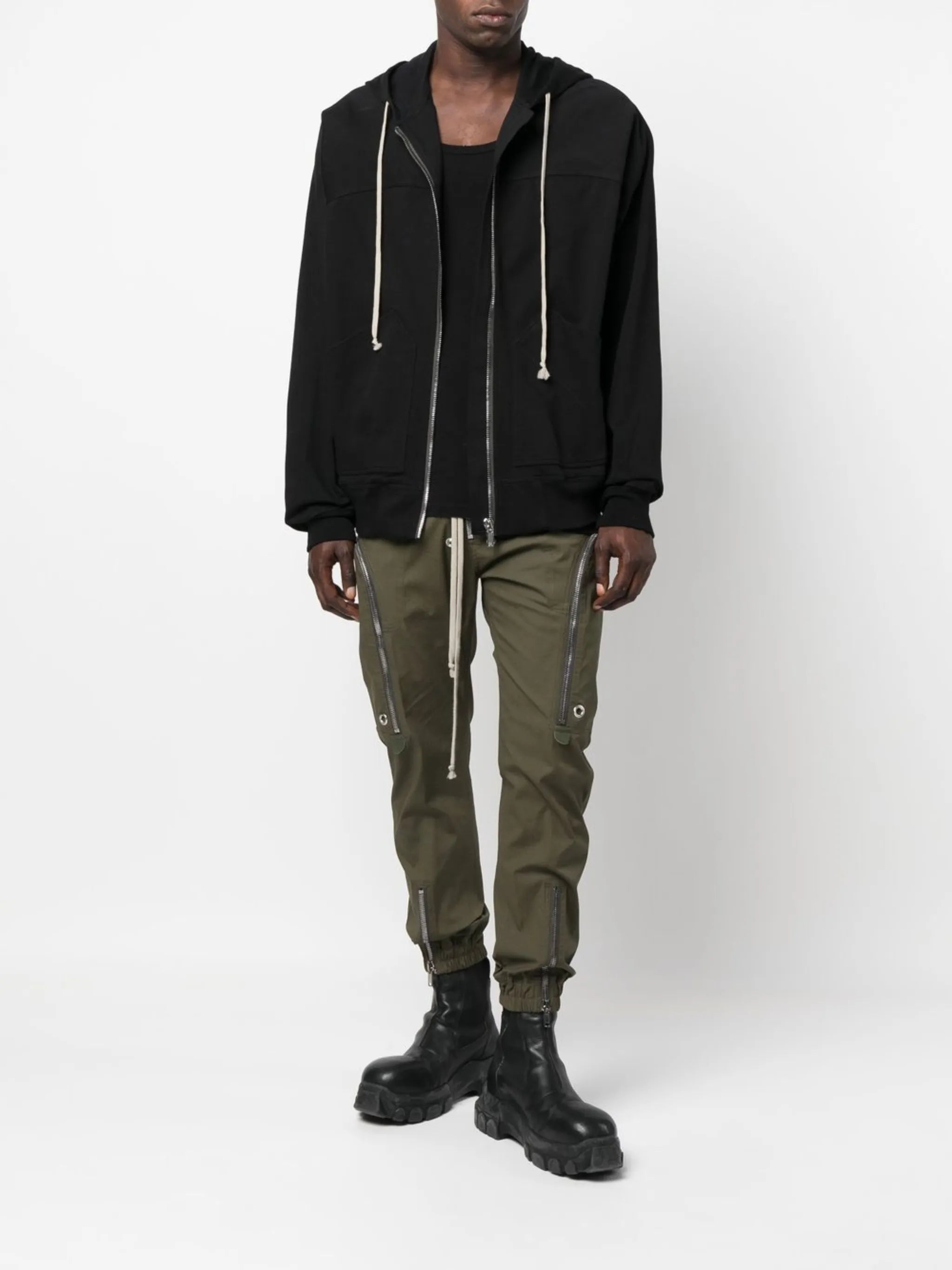 drawstring cotton hoodie