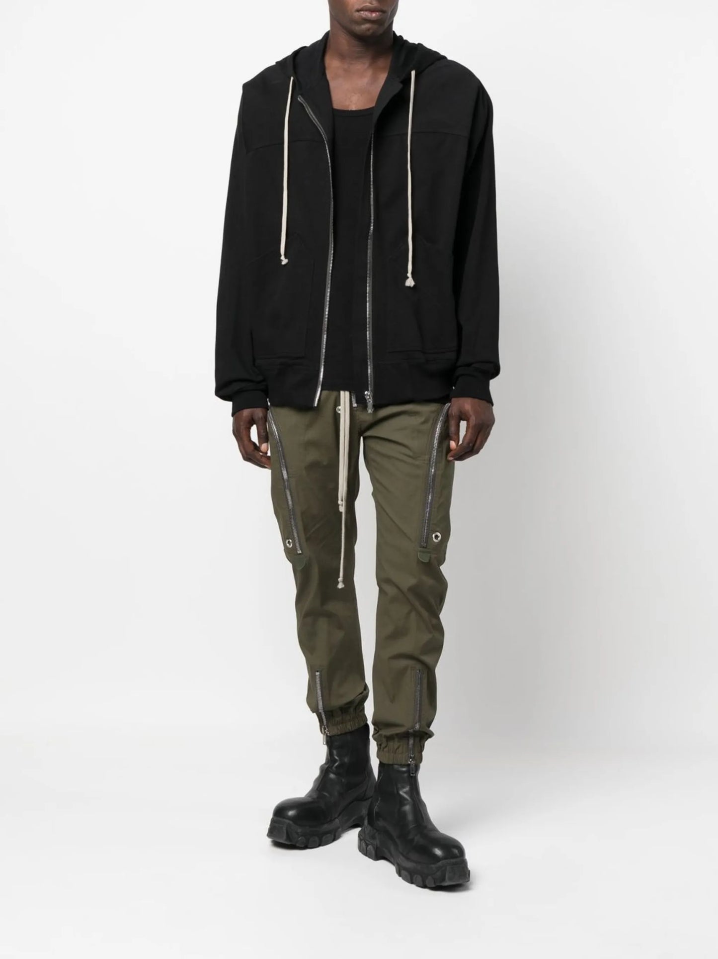 drawstring cotton hoodie