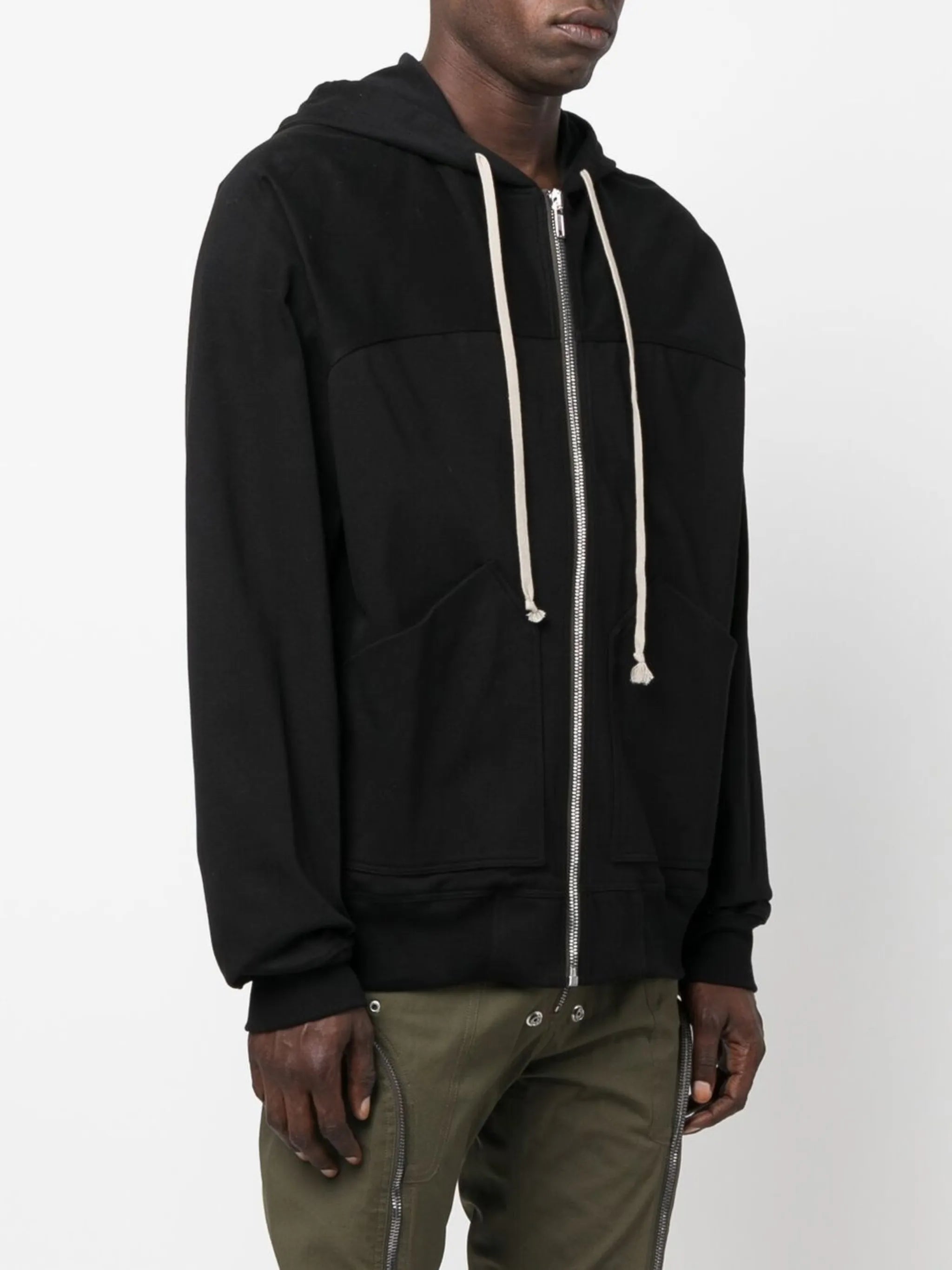 drawstring cotton hoodie