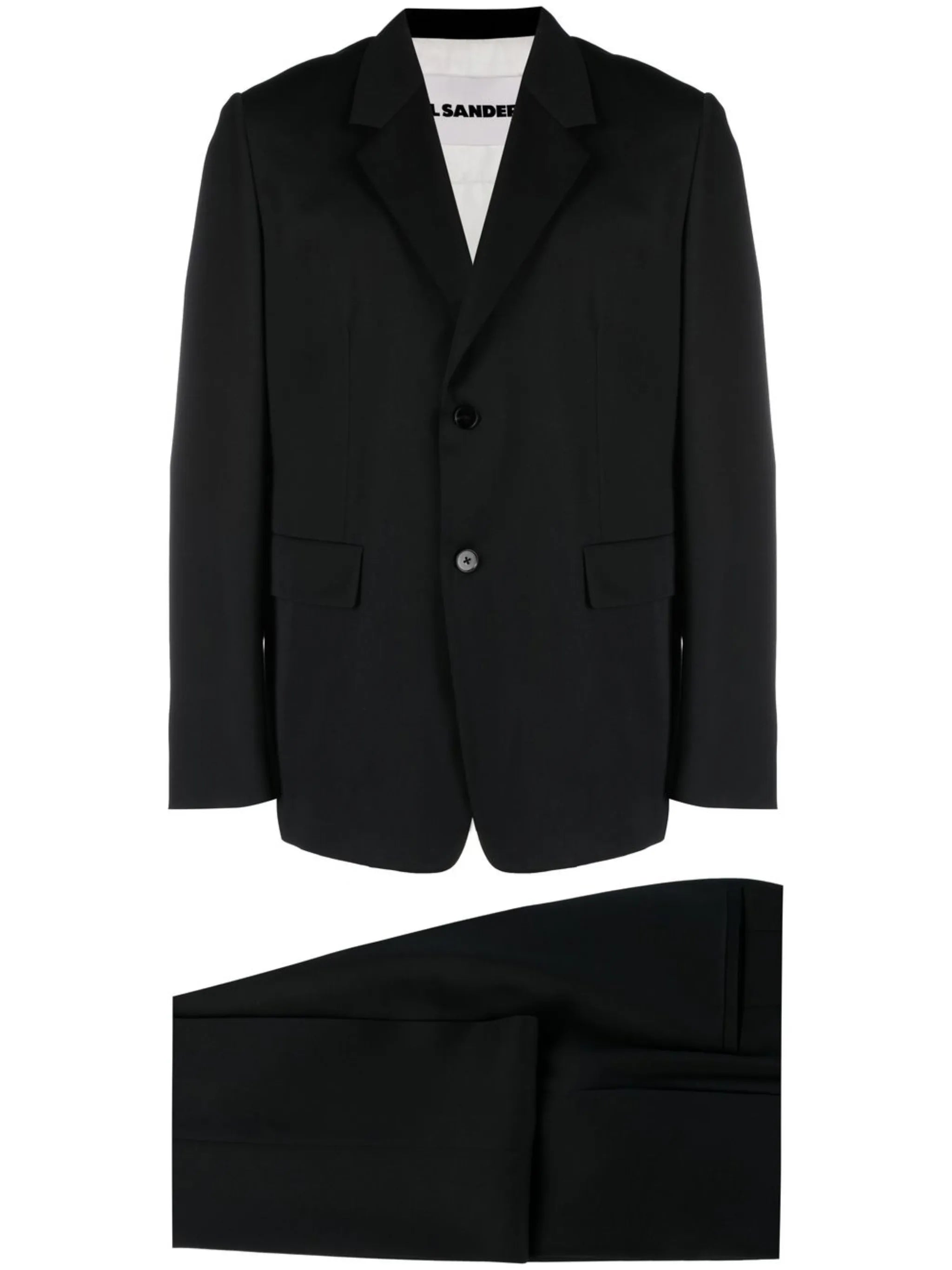 slim-fit single-breasted suit