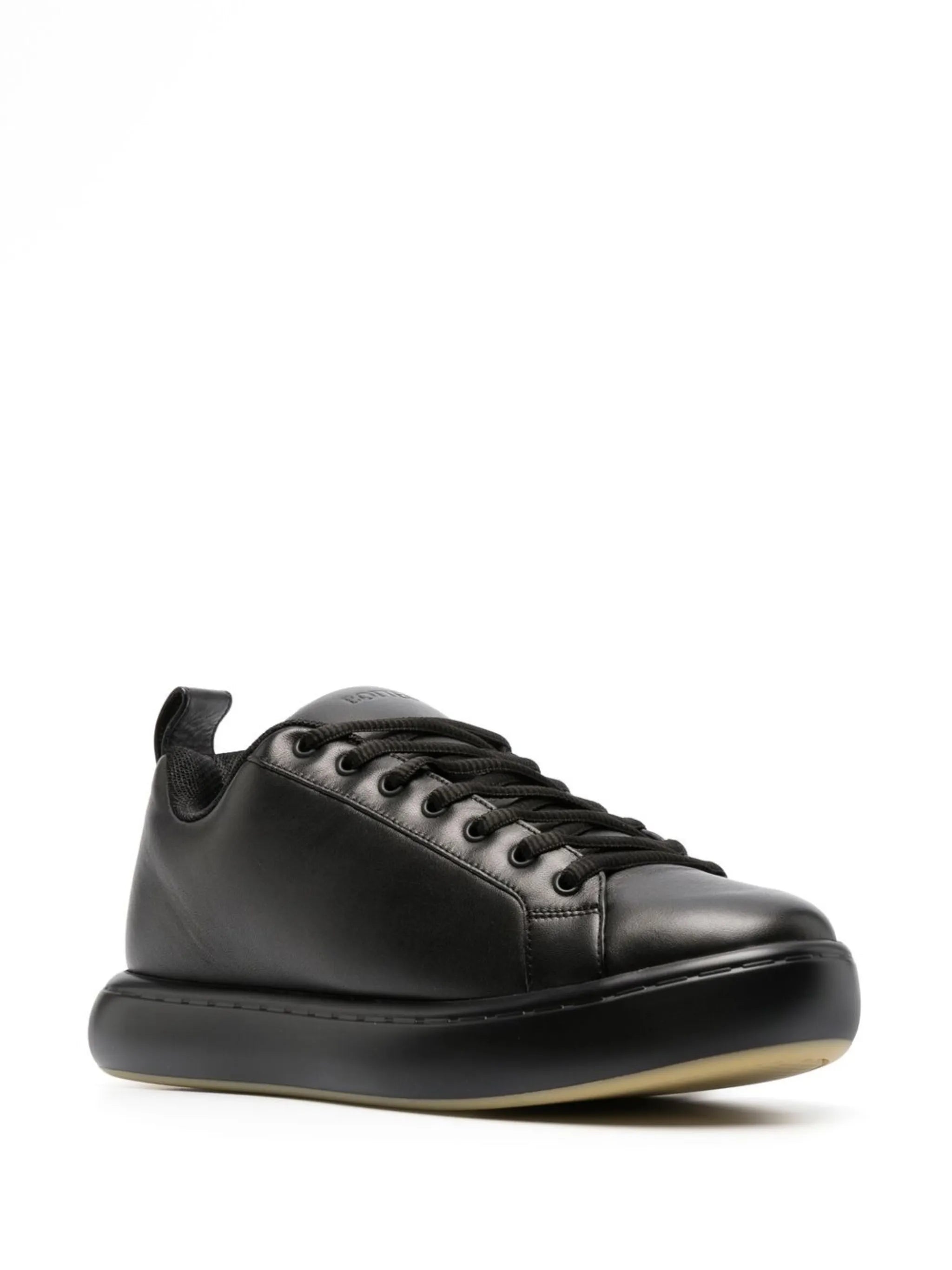 Pillow low-top leather sneakers
