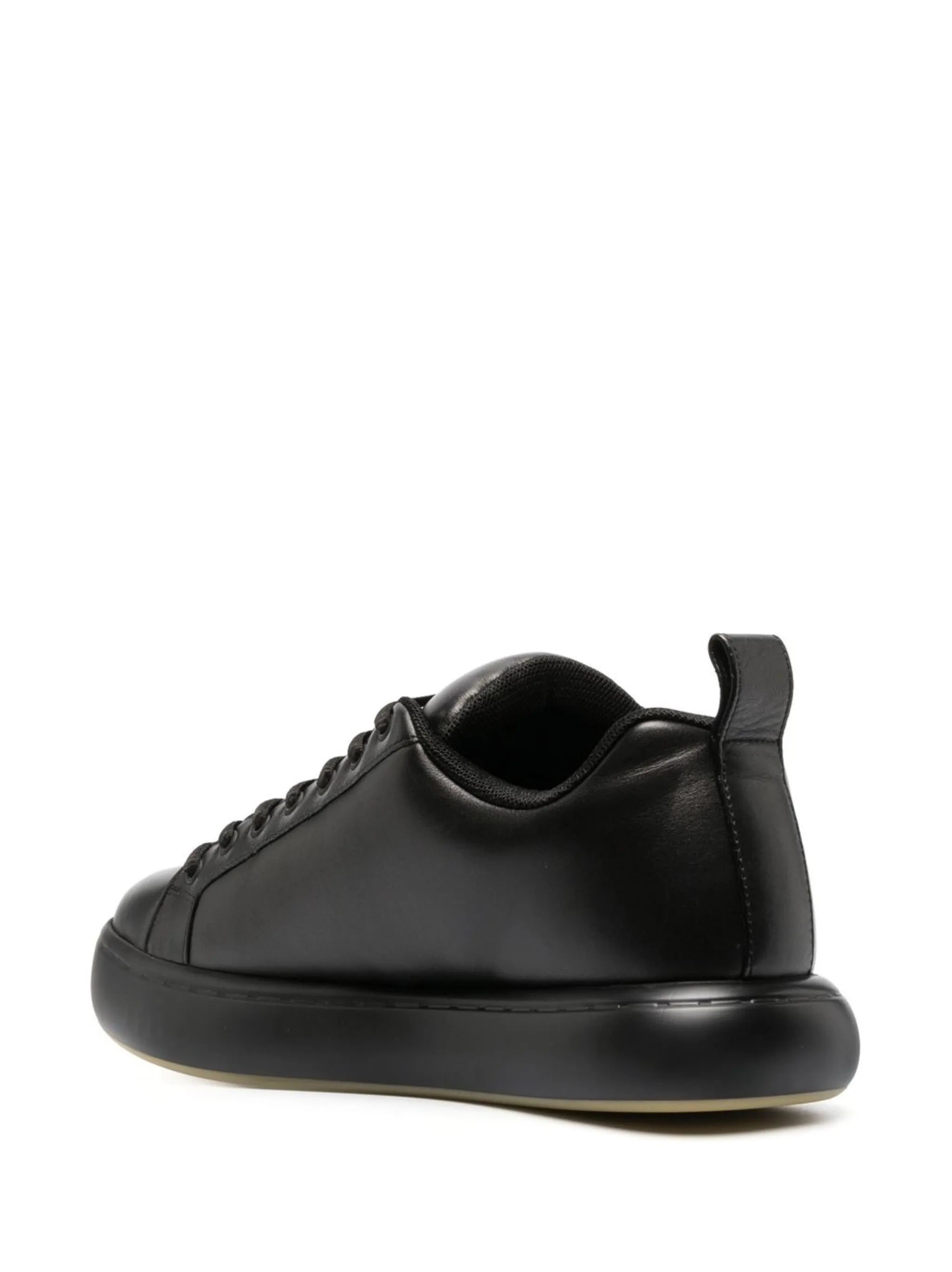 Pillow low-top leather sneakers