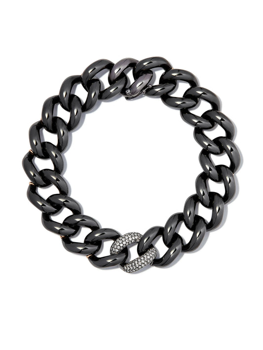 18kt black gold Jumbo link bracelet