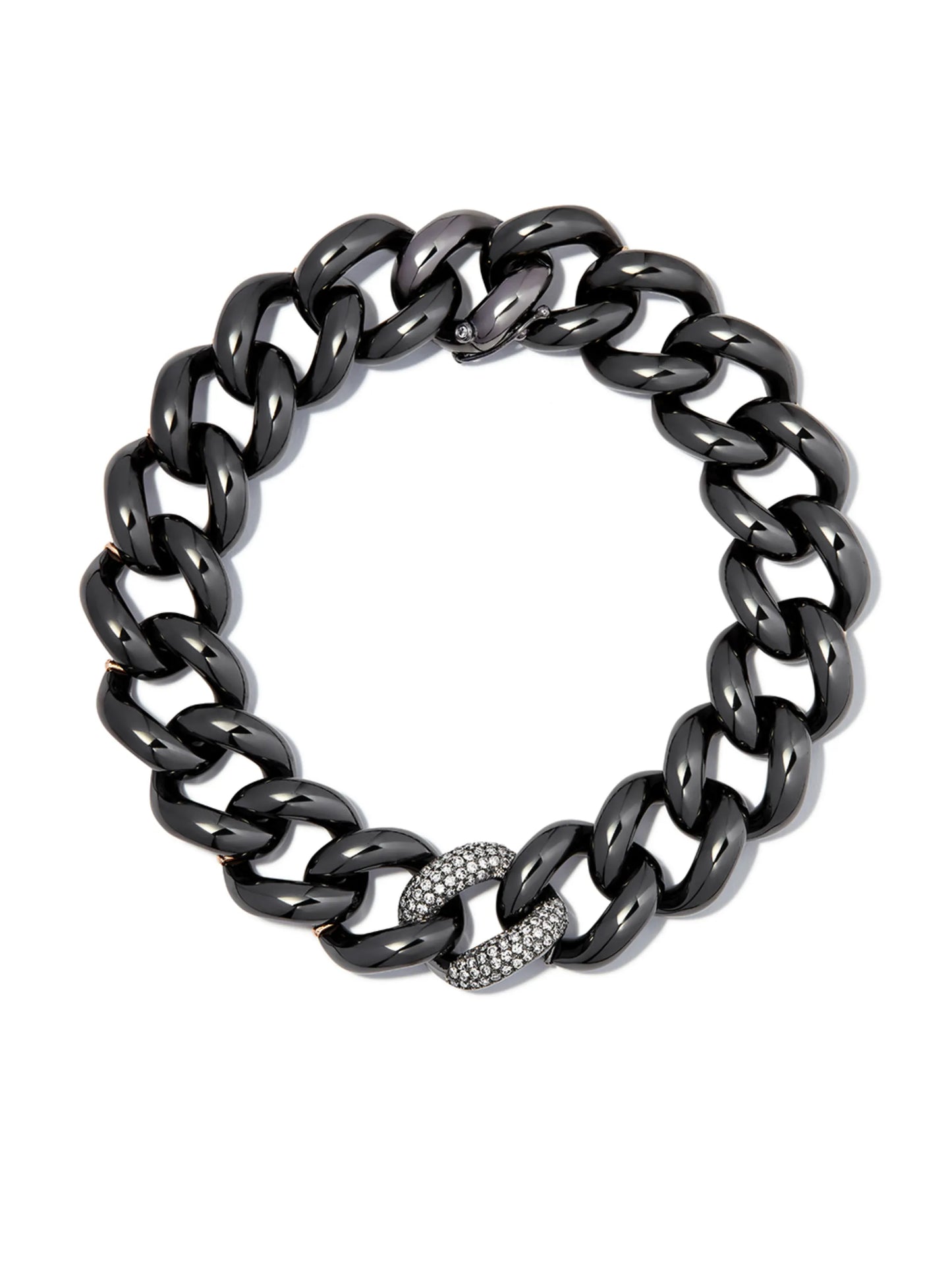 18kt black gold Jumbo link bracelet
