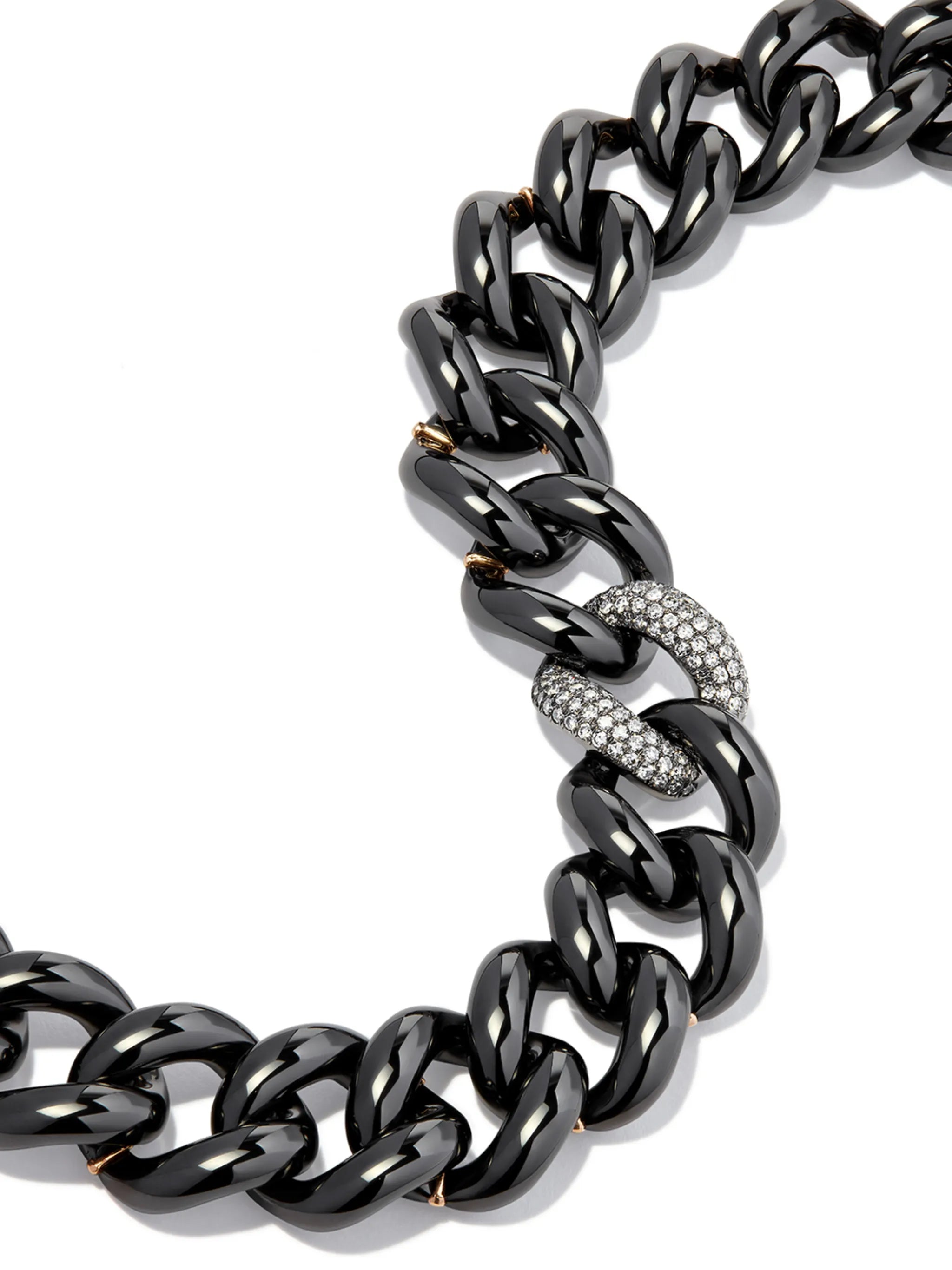 18kt black gold Jumbo link bracelet