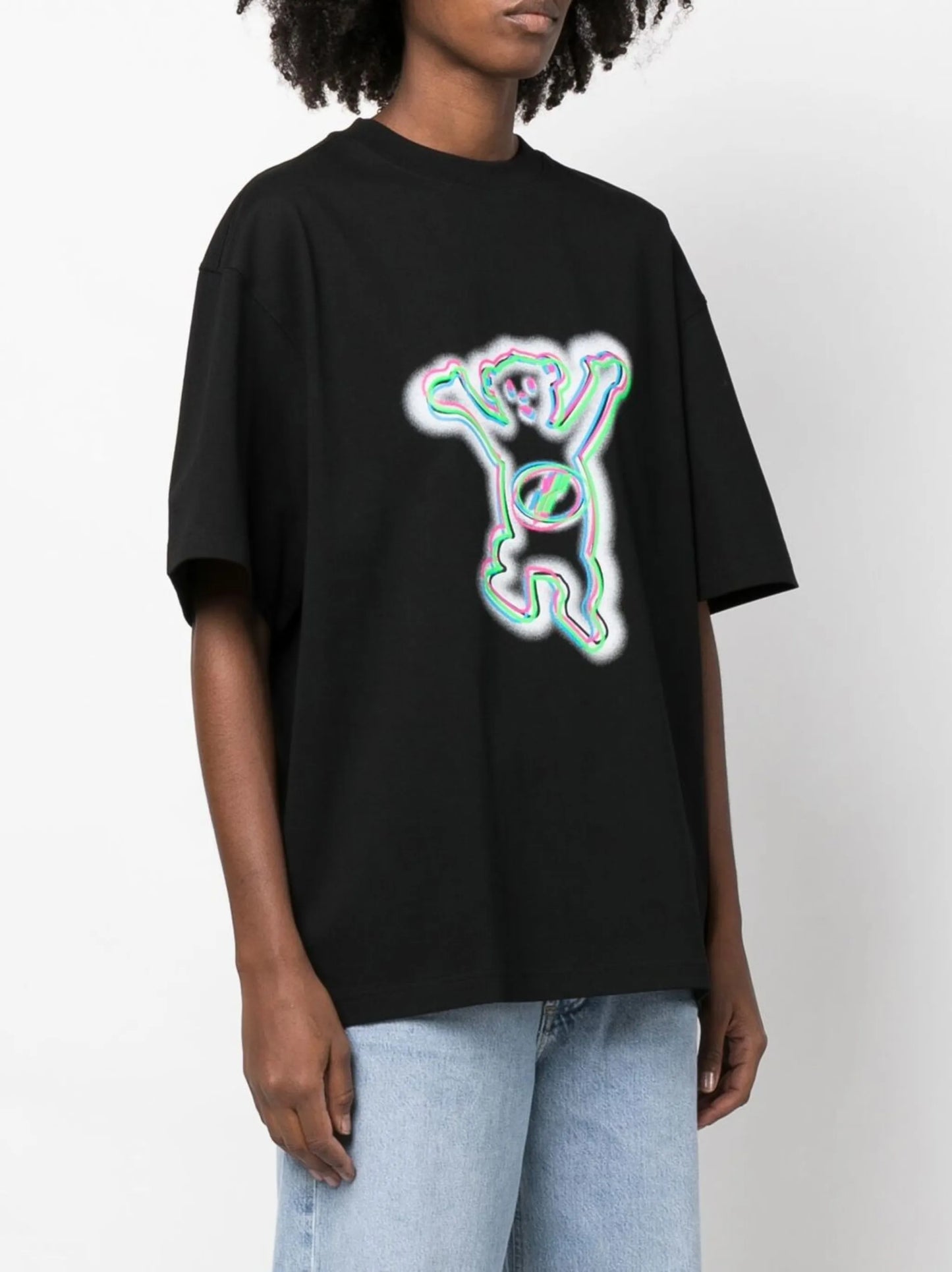 teddy print T-shirt