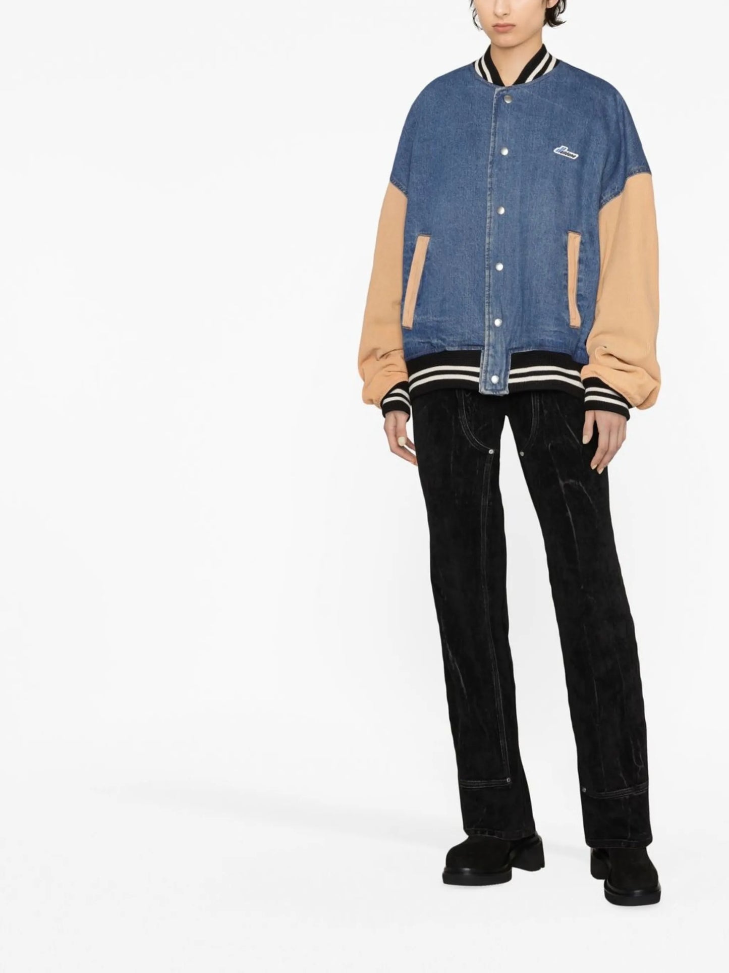 denim varsity jacket