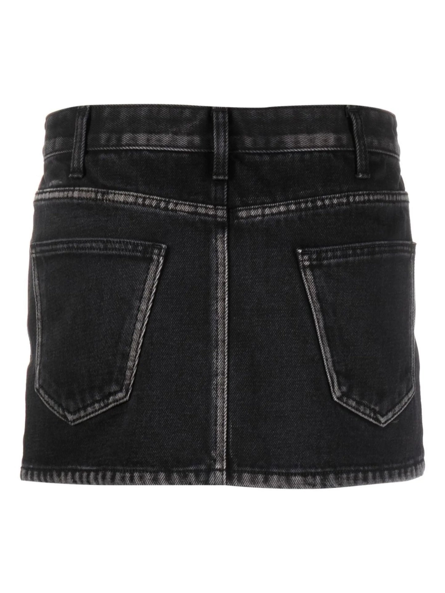 low-rise mini skirt