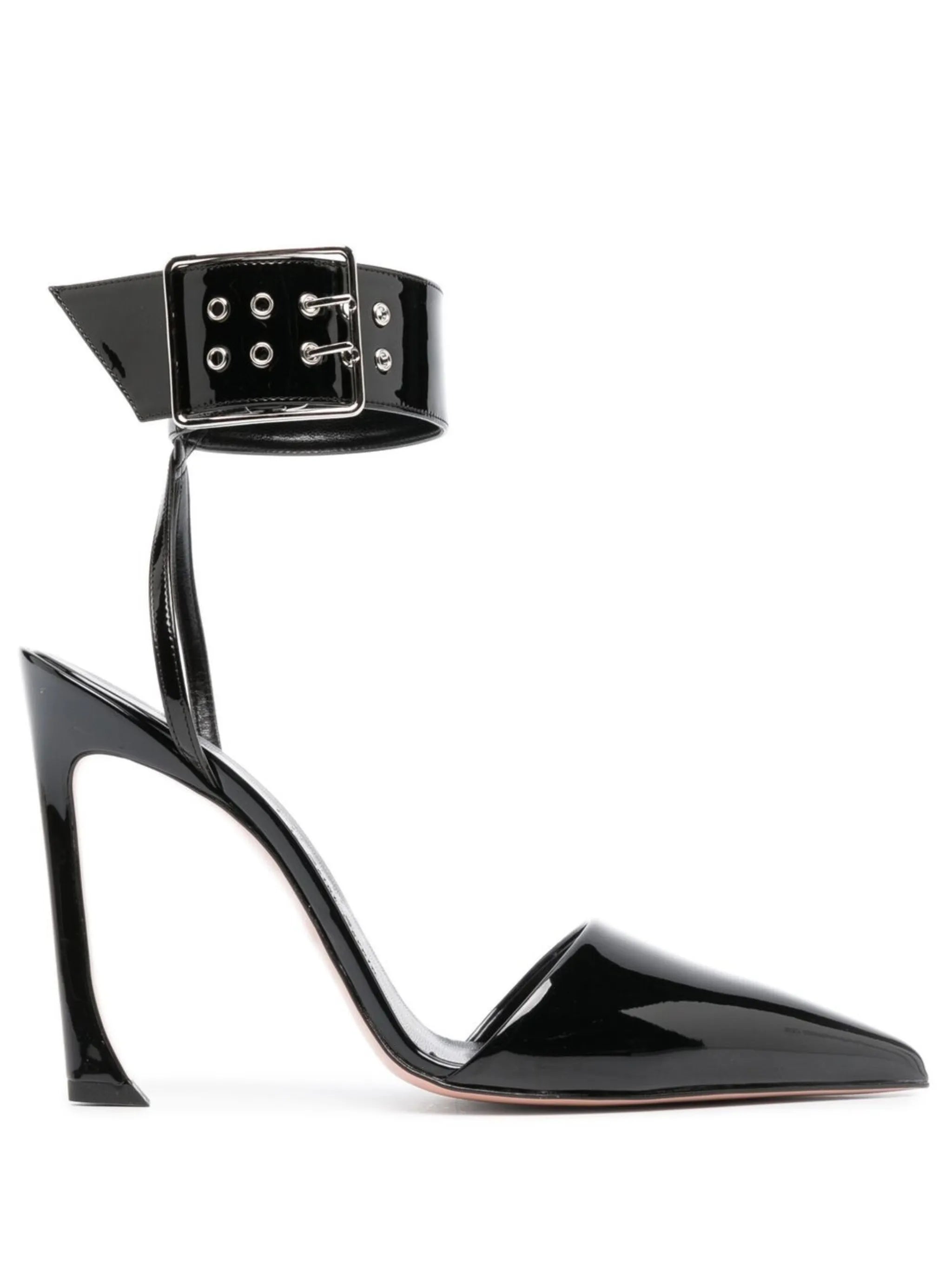 Fame 100mm faux leather pumps