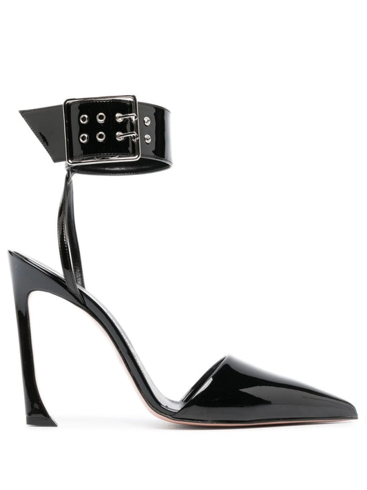 Fame 100mm faux leather pumps