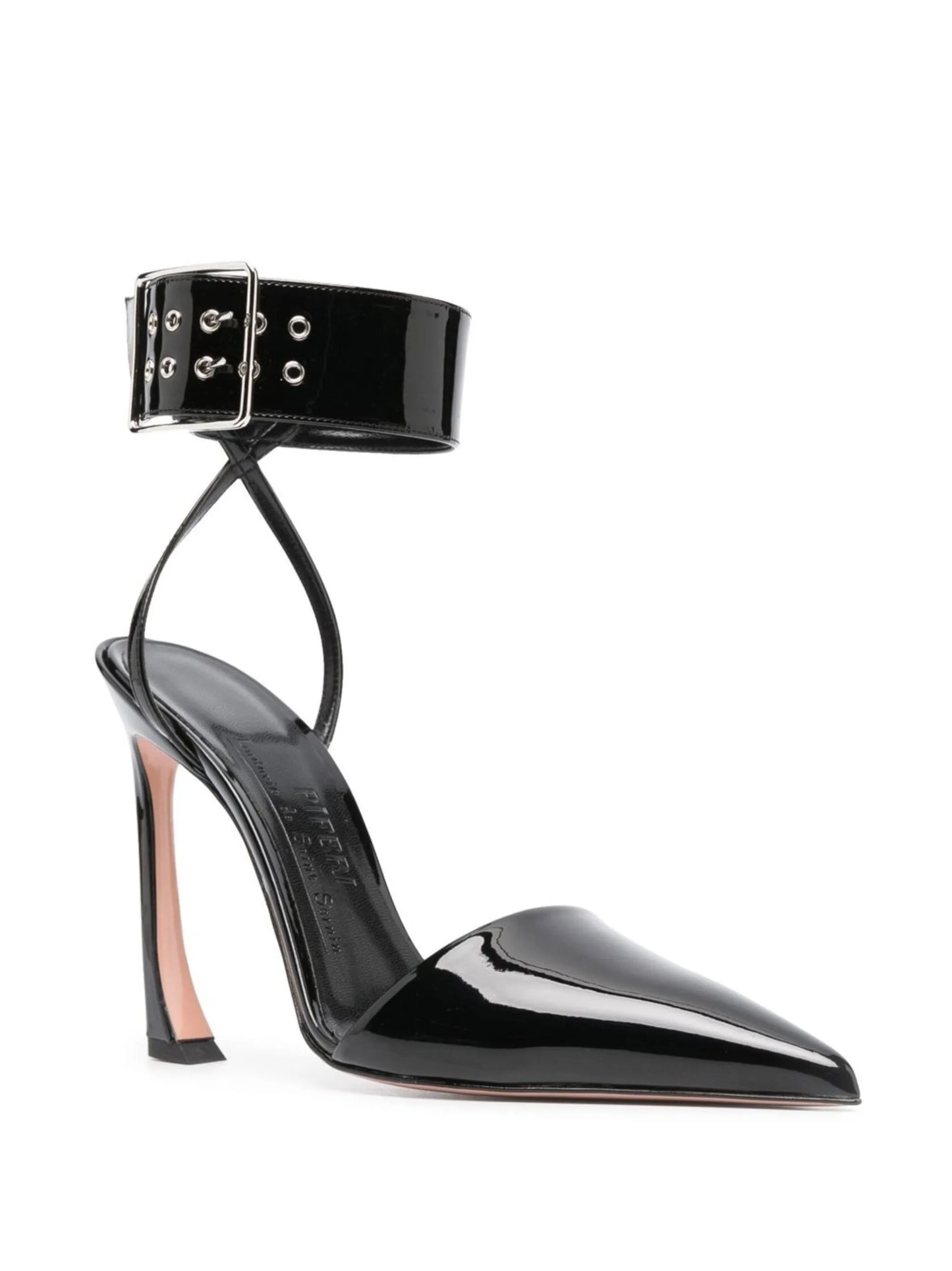 Fame 100mm faux leather pumps