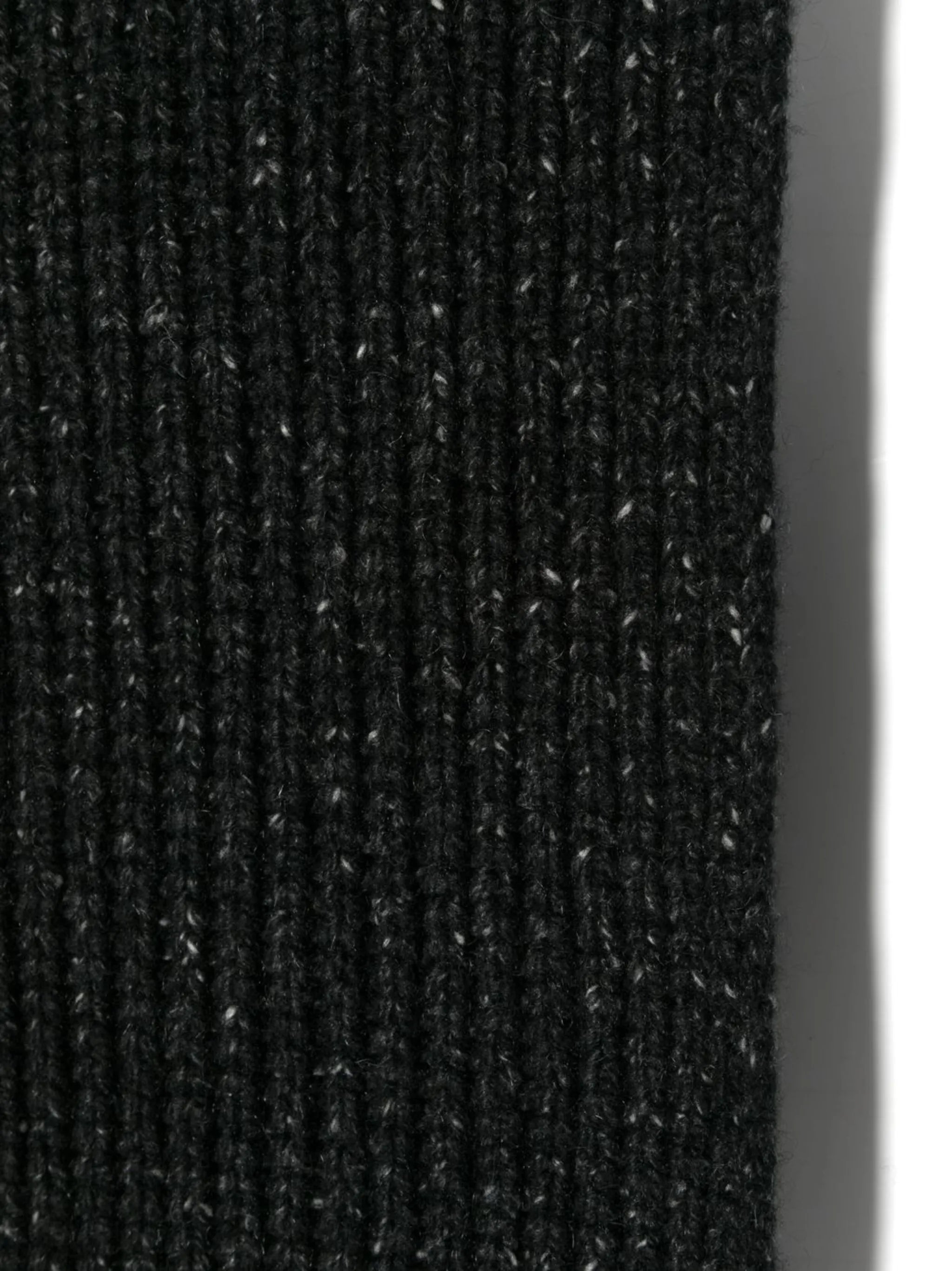 ribbed-knit cashmere scarf