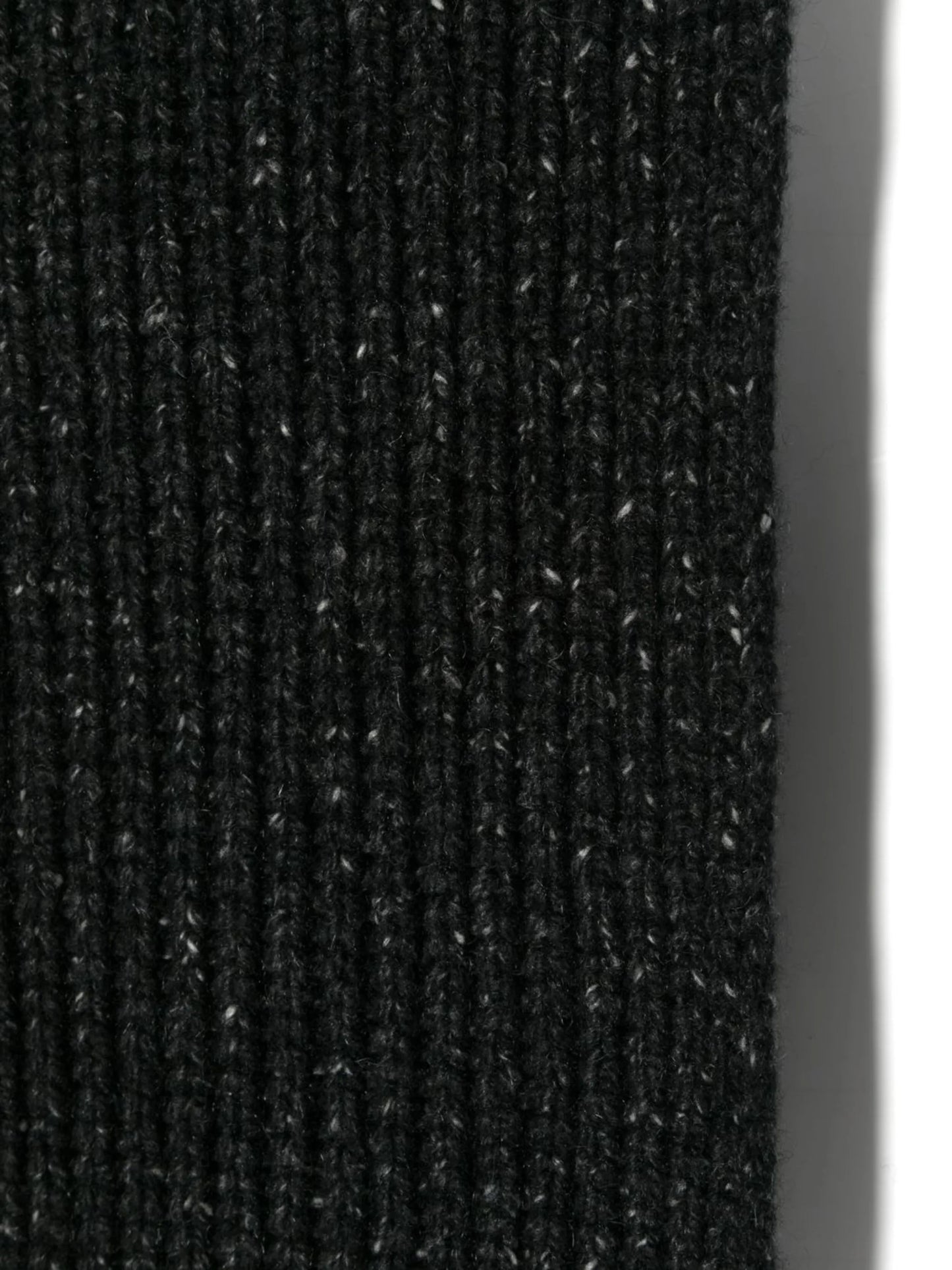 ribbed-knit cashmere scarf