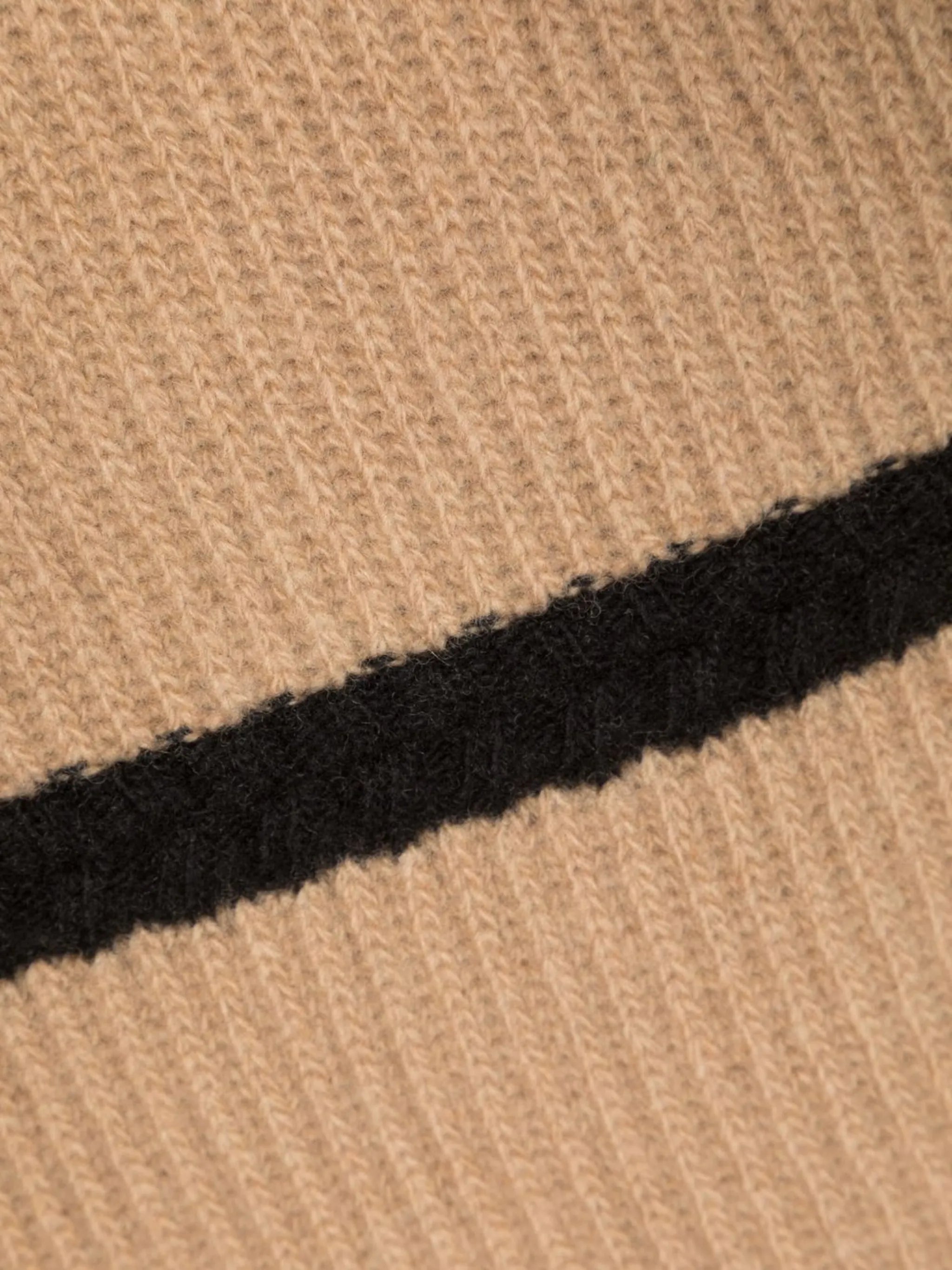 stripe-print knit scarf