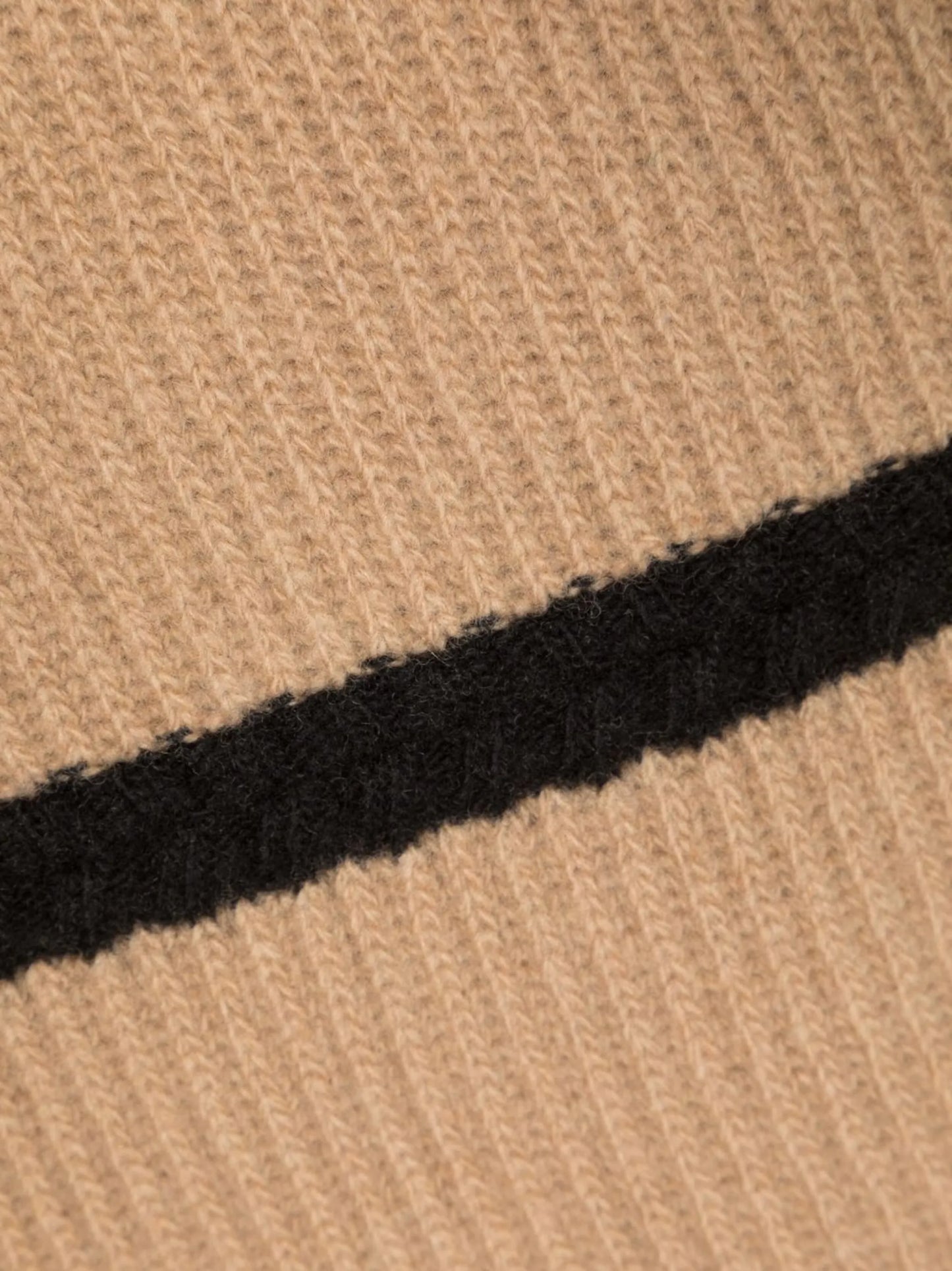 stripe-print knit scarf