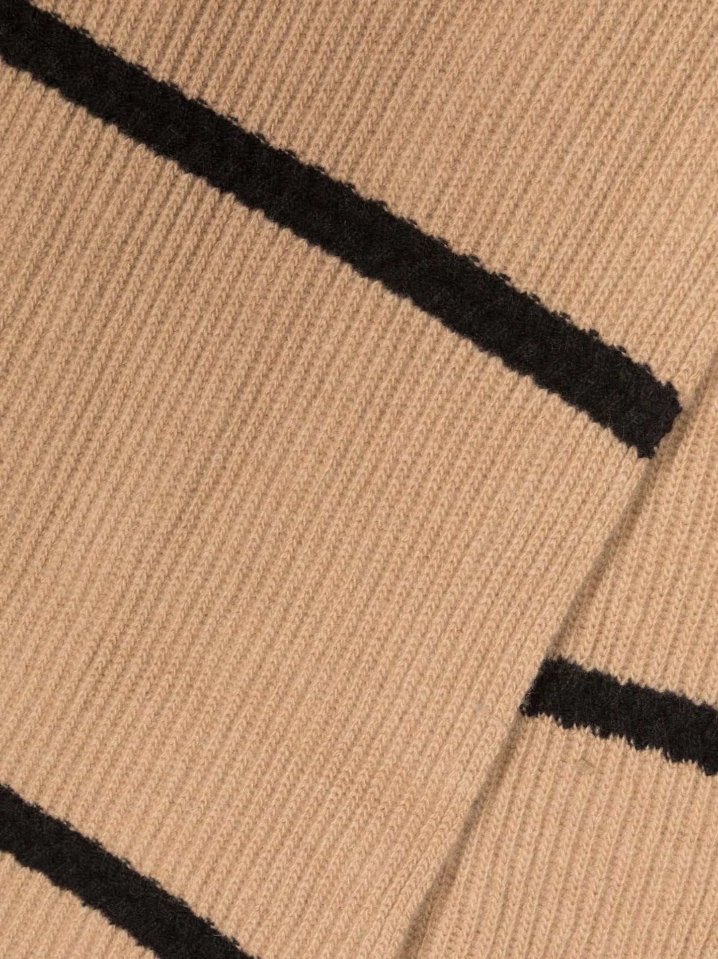 stripe-print knit scarf