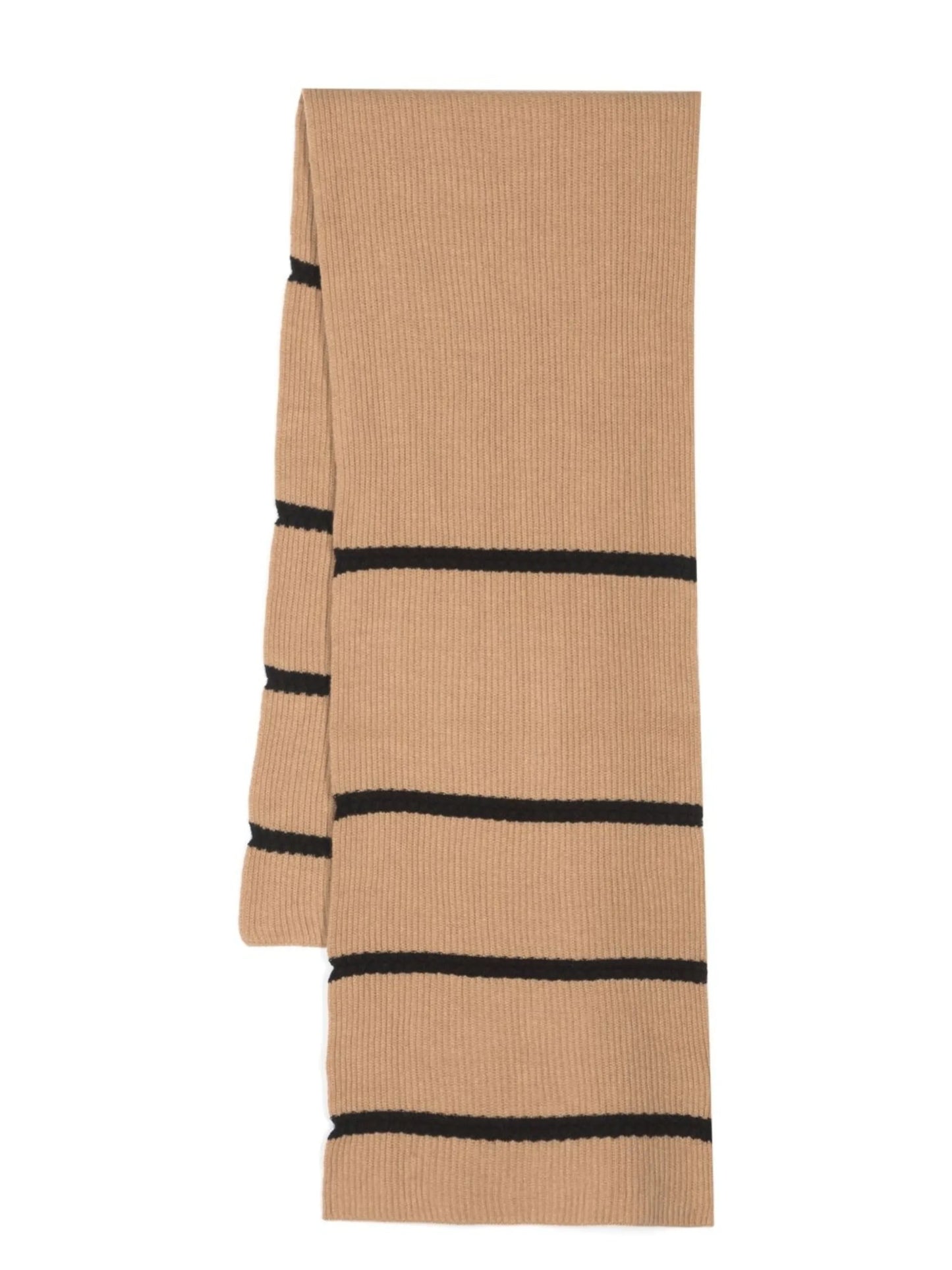 stripe-print knit scarf