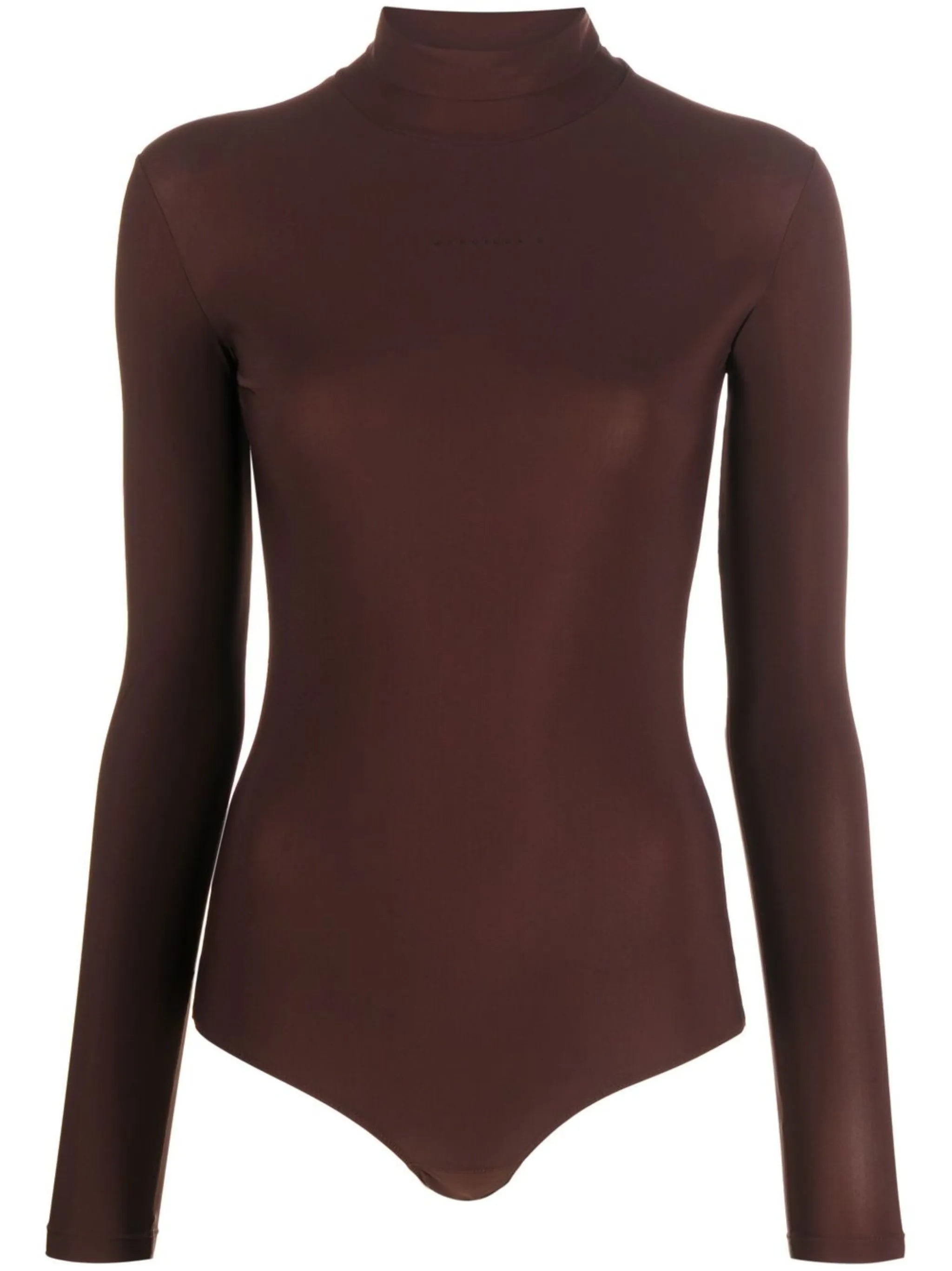 logo-print high-neck bodysuit