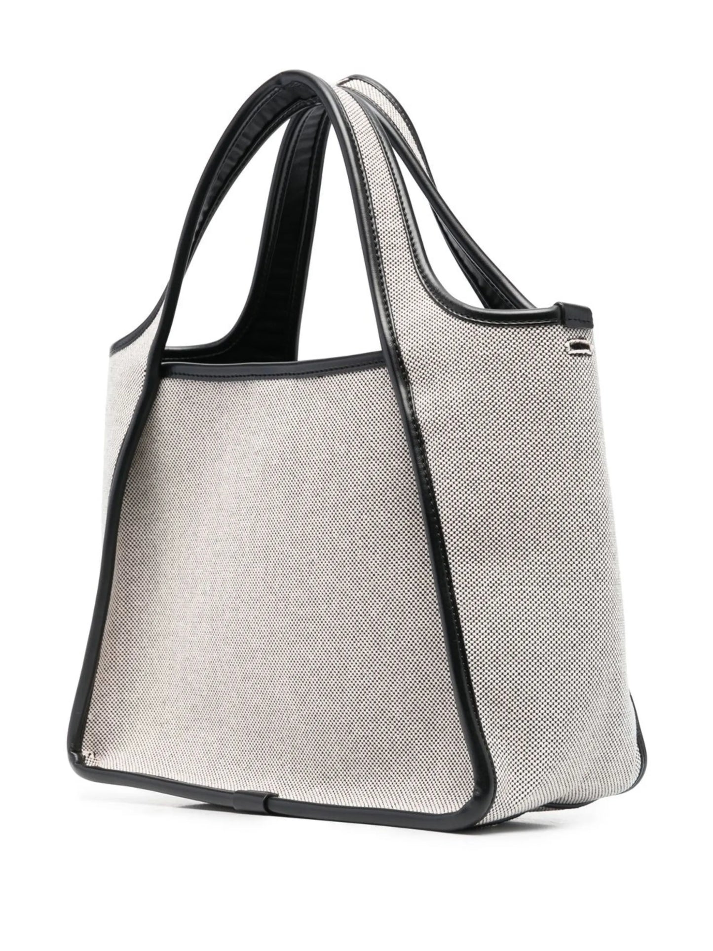 perforated-logo canvas tote bag