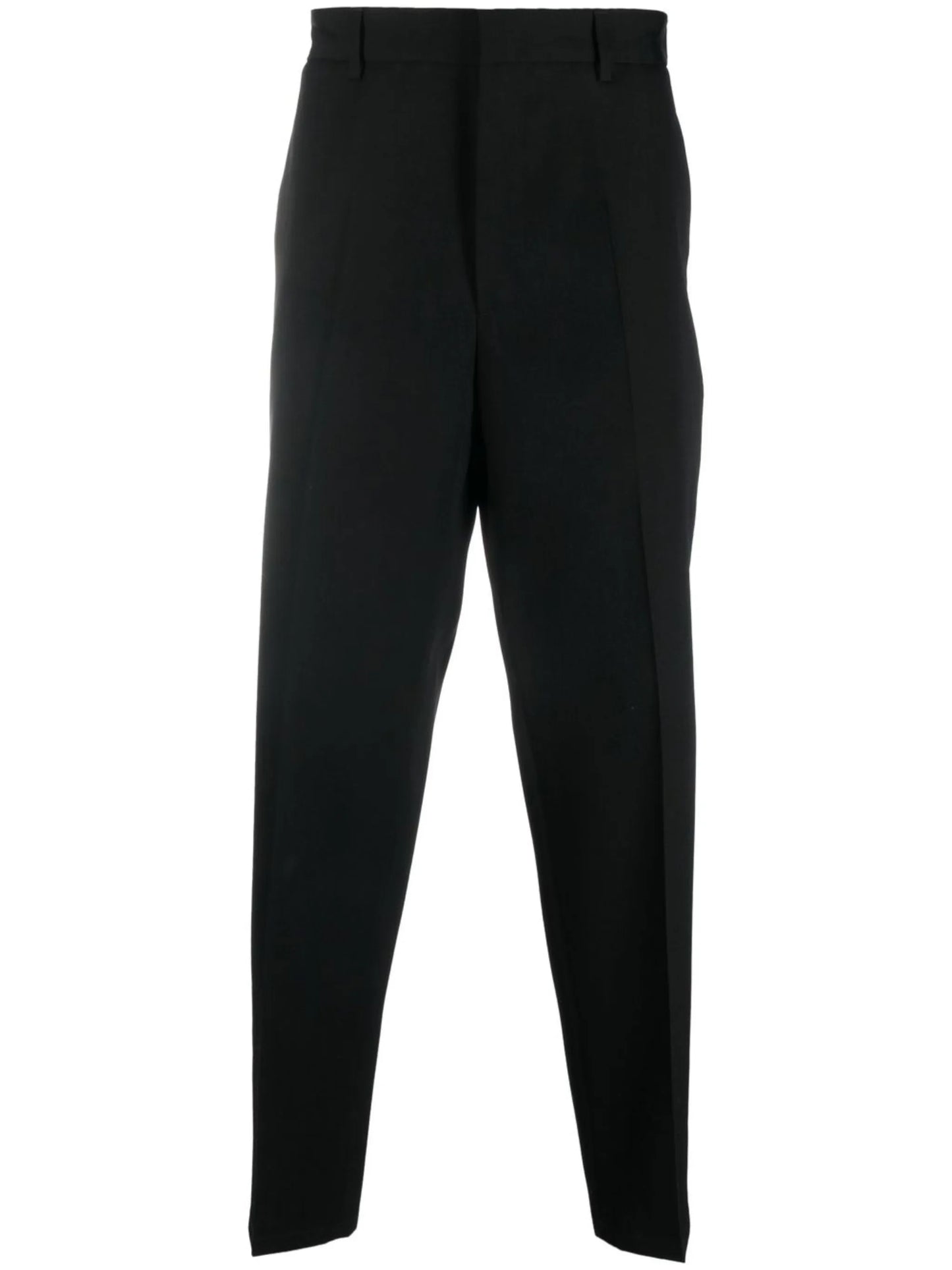 virgin-wool tapered trousers