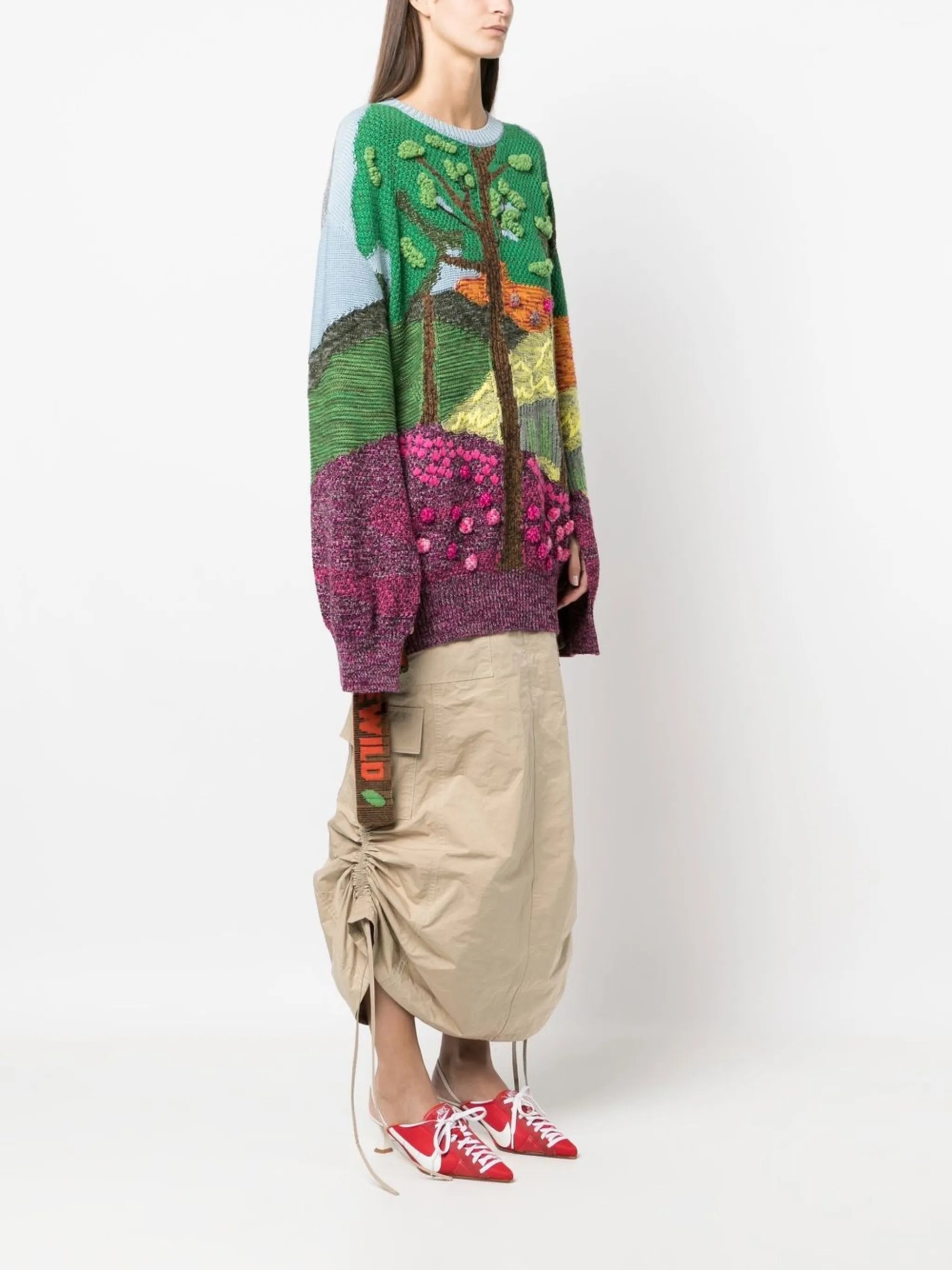 Tree Of Life jacquard jumper