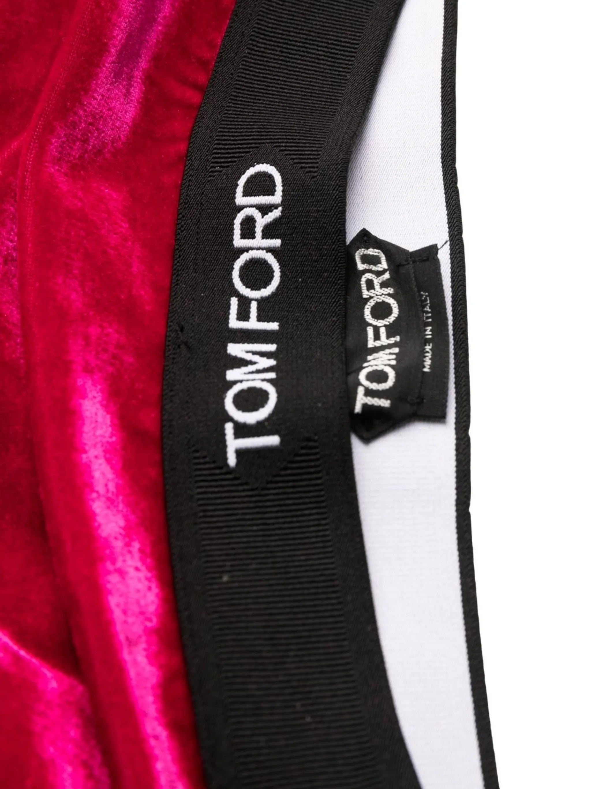 logo-band low-back bra