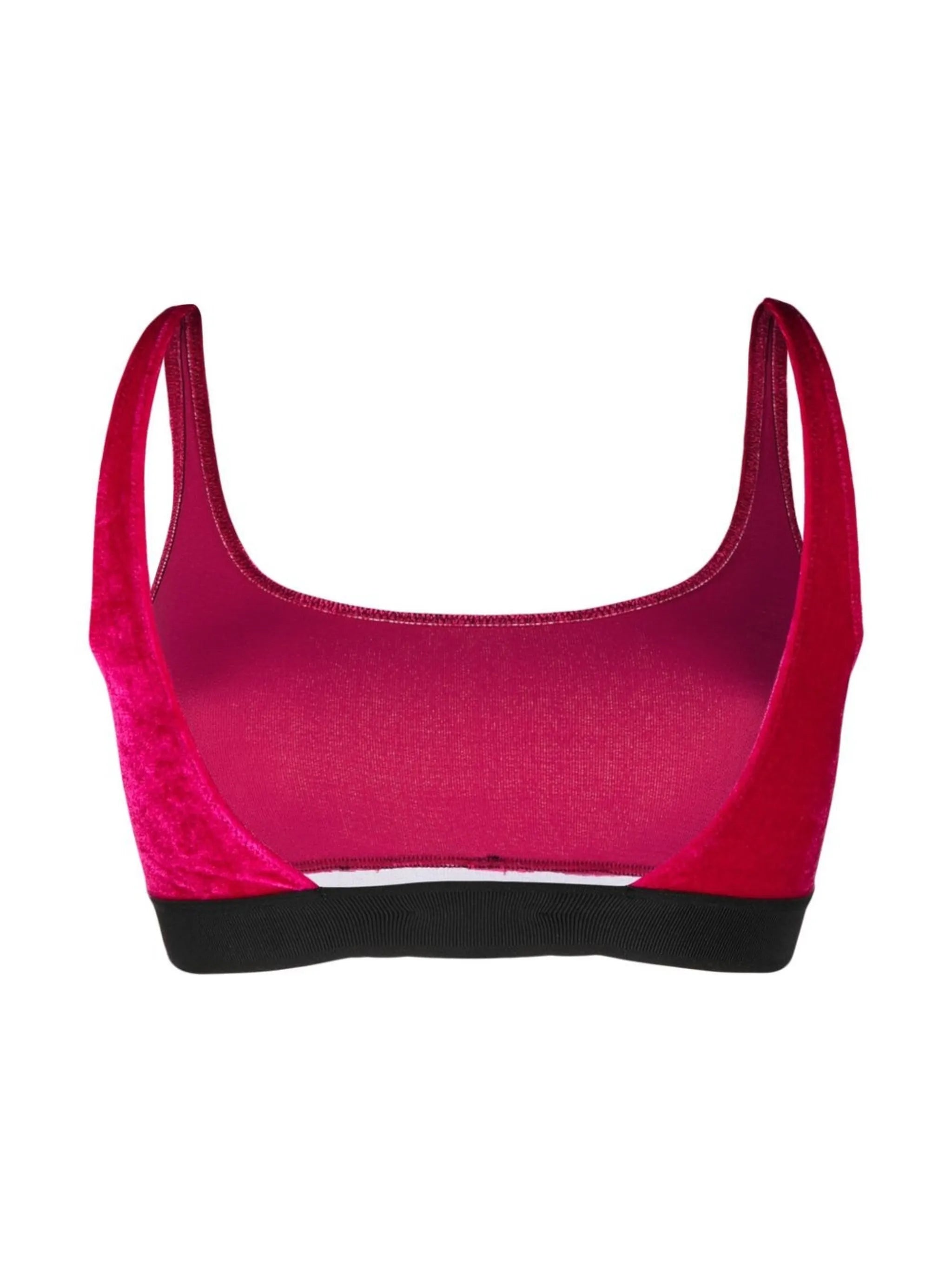 logo-band low-back bra