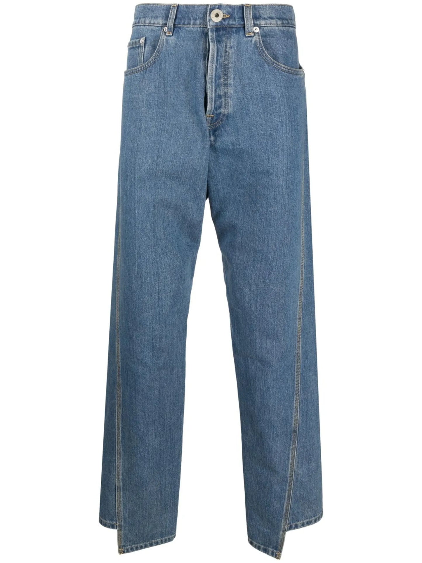high-waist regular-fit jeans