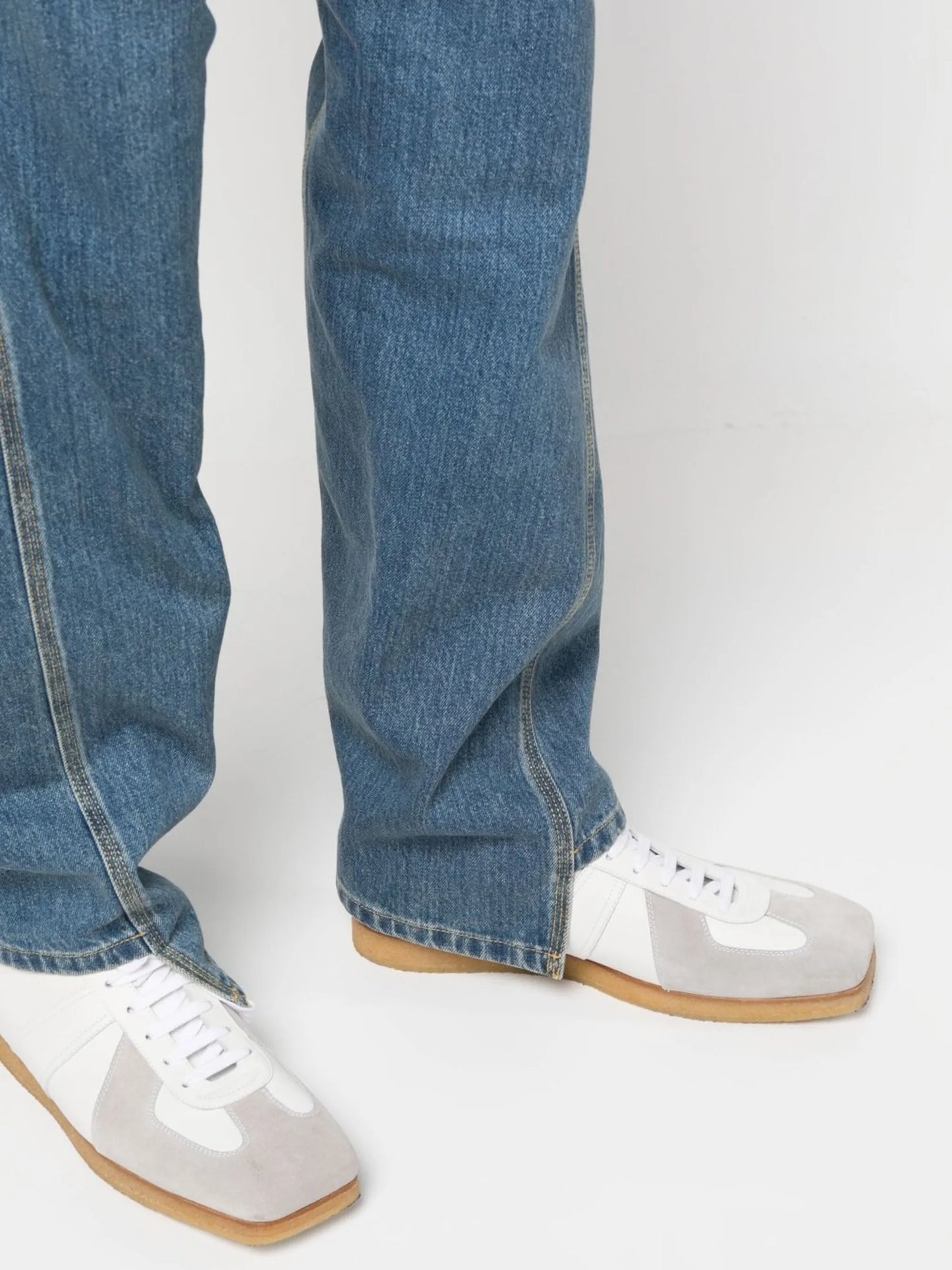 high-waist regular-fit jeans