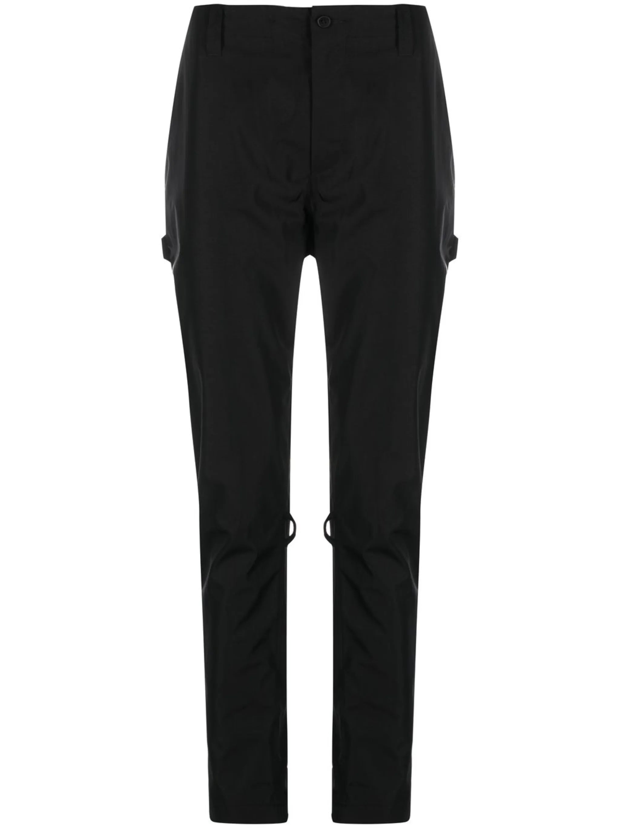 zip-detail drop-crotch trousers