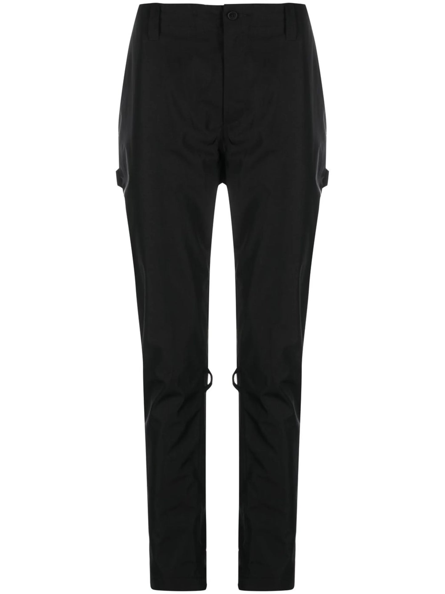 zip-detail drop-crotch trousers