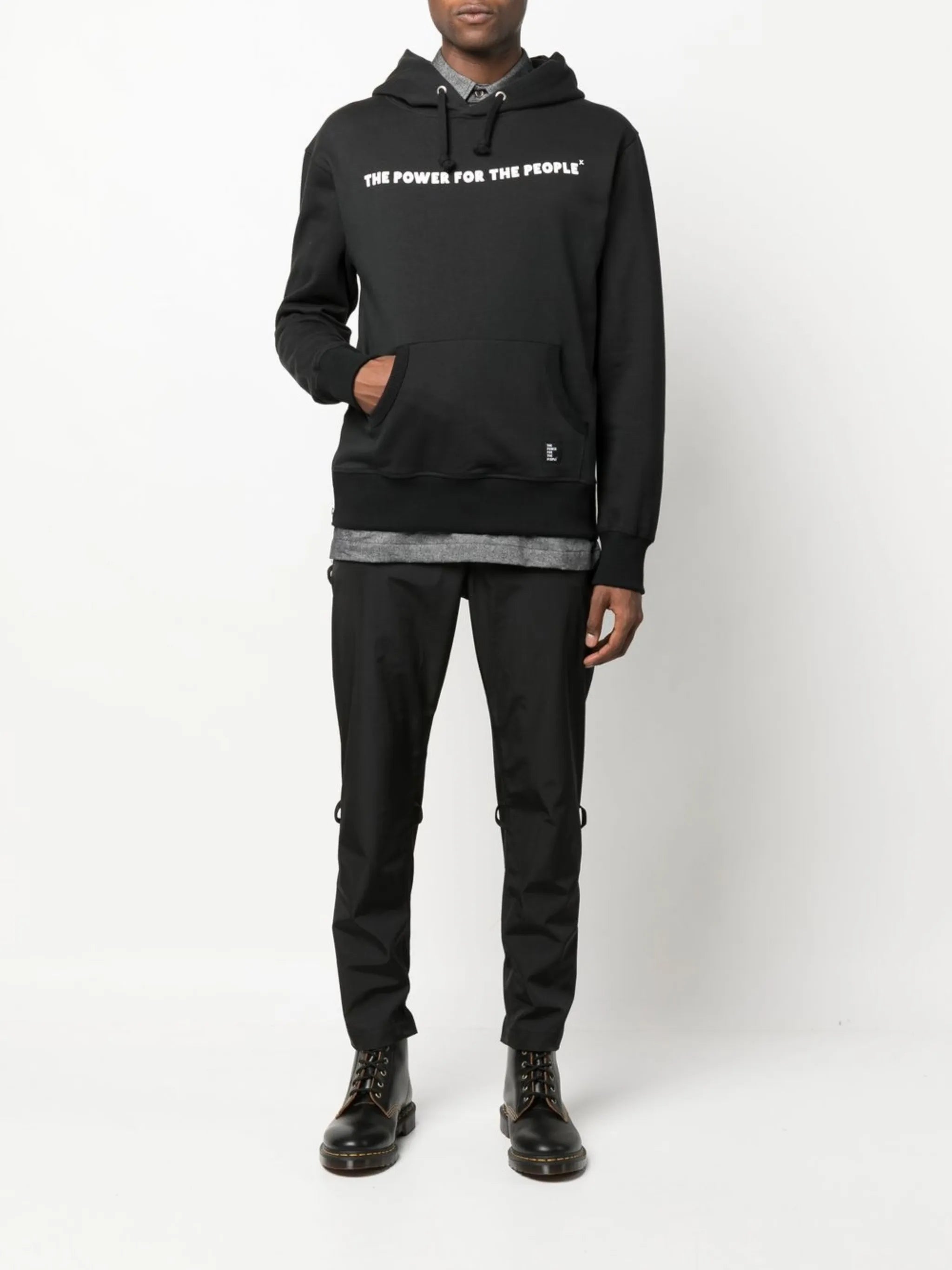 chest-logo hoodie
