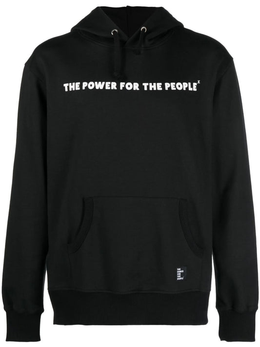 chest-logo hoodie