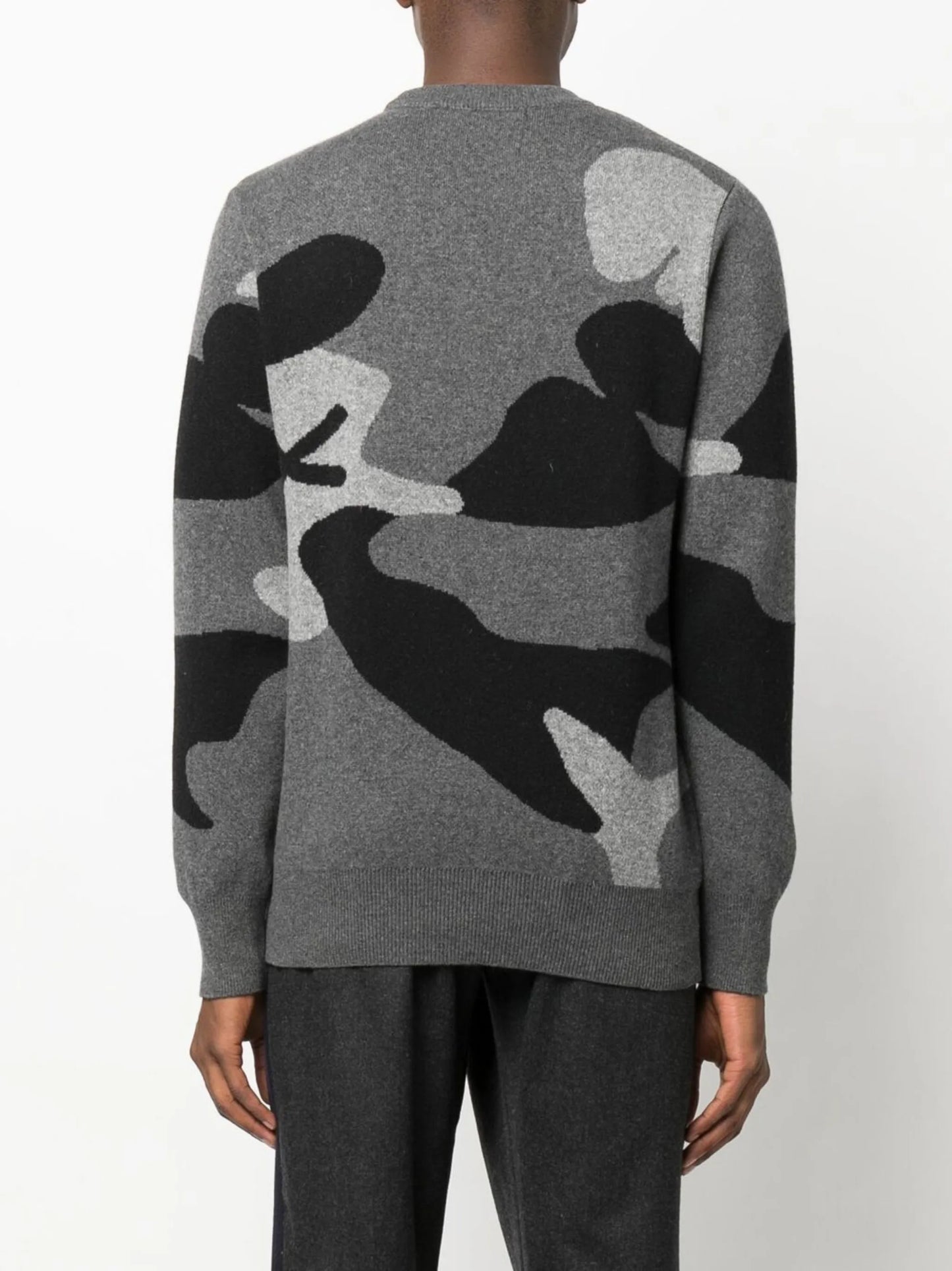 intarsia-knit crew-neck jumper