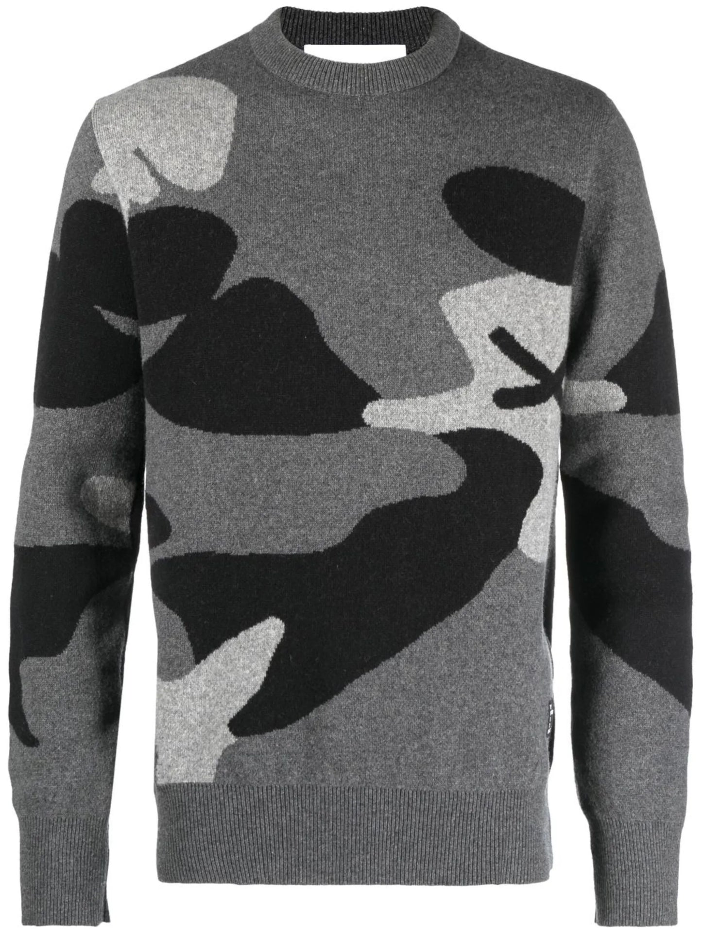 intarsia-knit crew-neck jumper