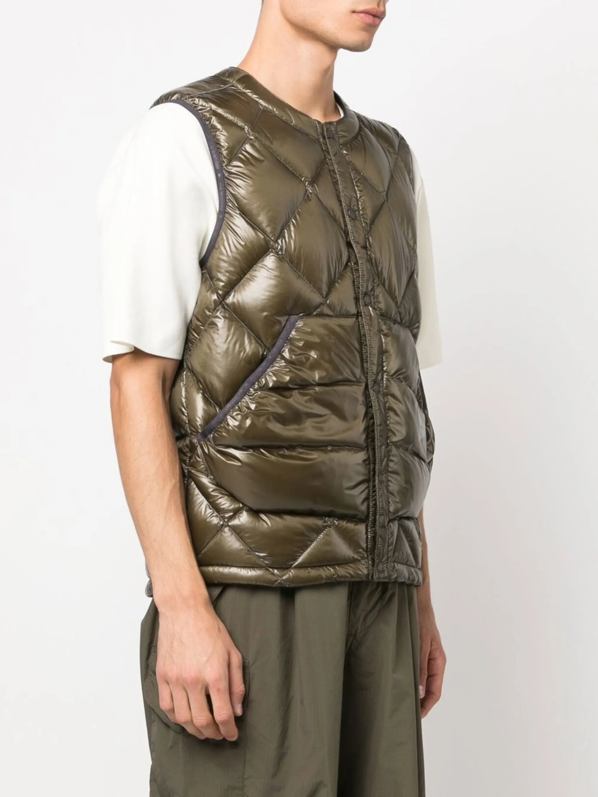 quilted sleeveless gilet