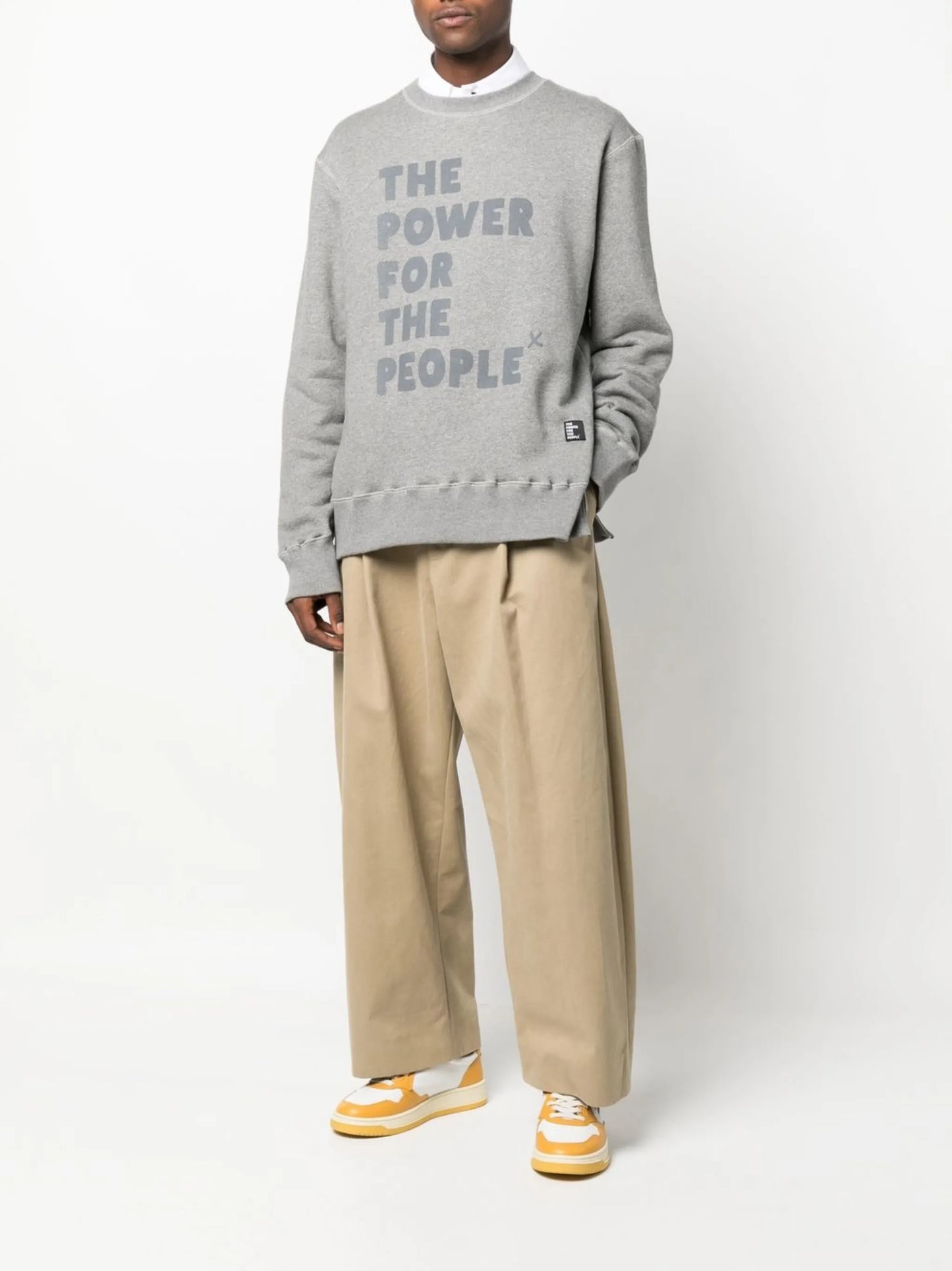 logo-print organic-cotton sweatshirt