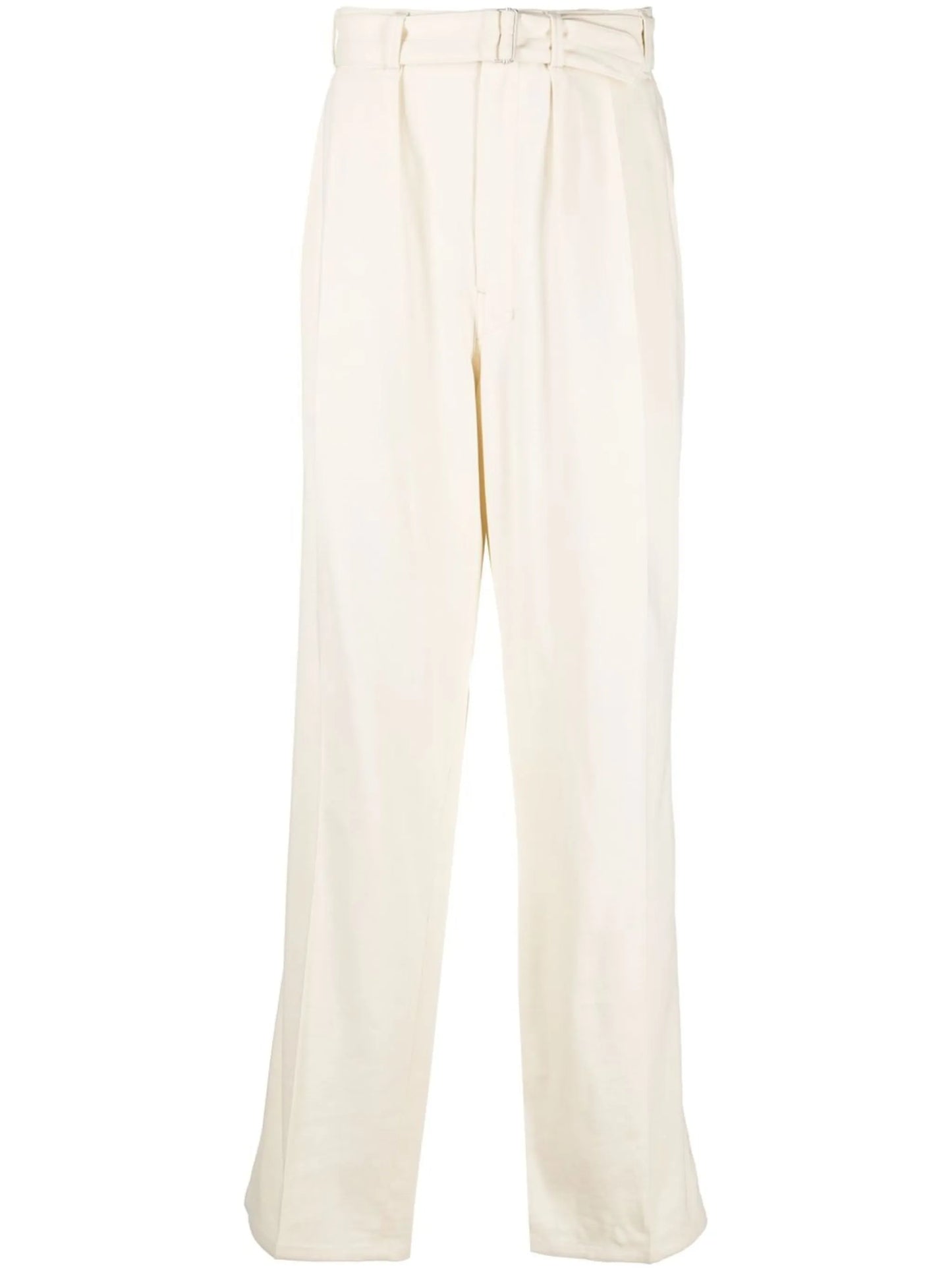 high-waisted wide-leg trousers