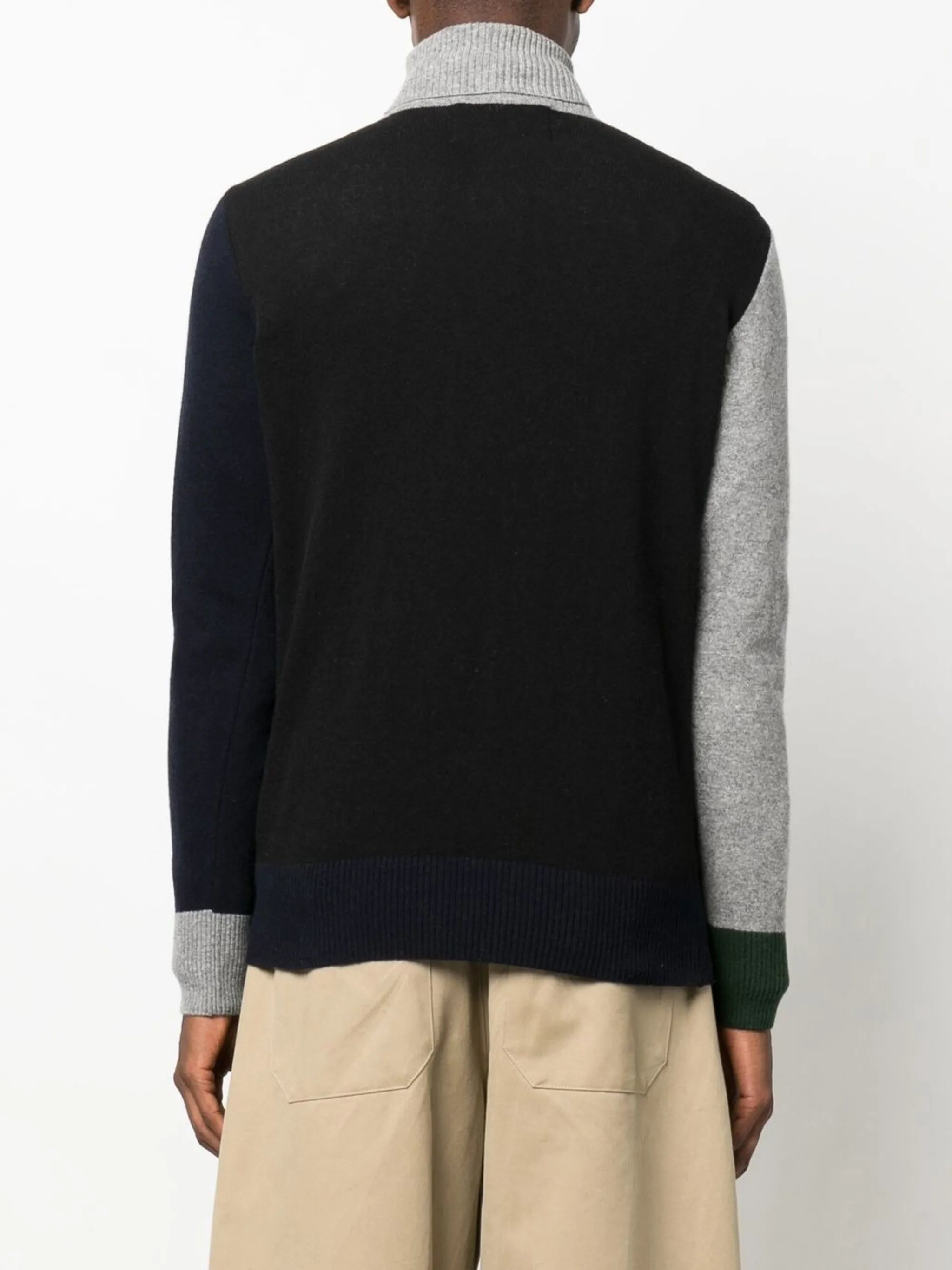 high-neck wool jumper