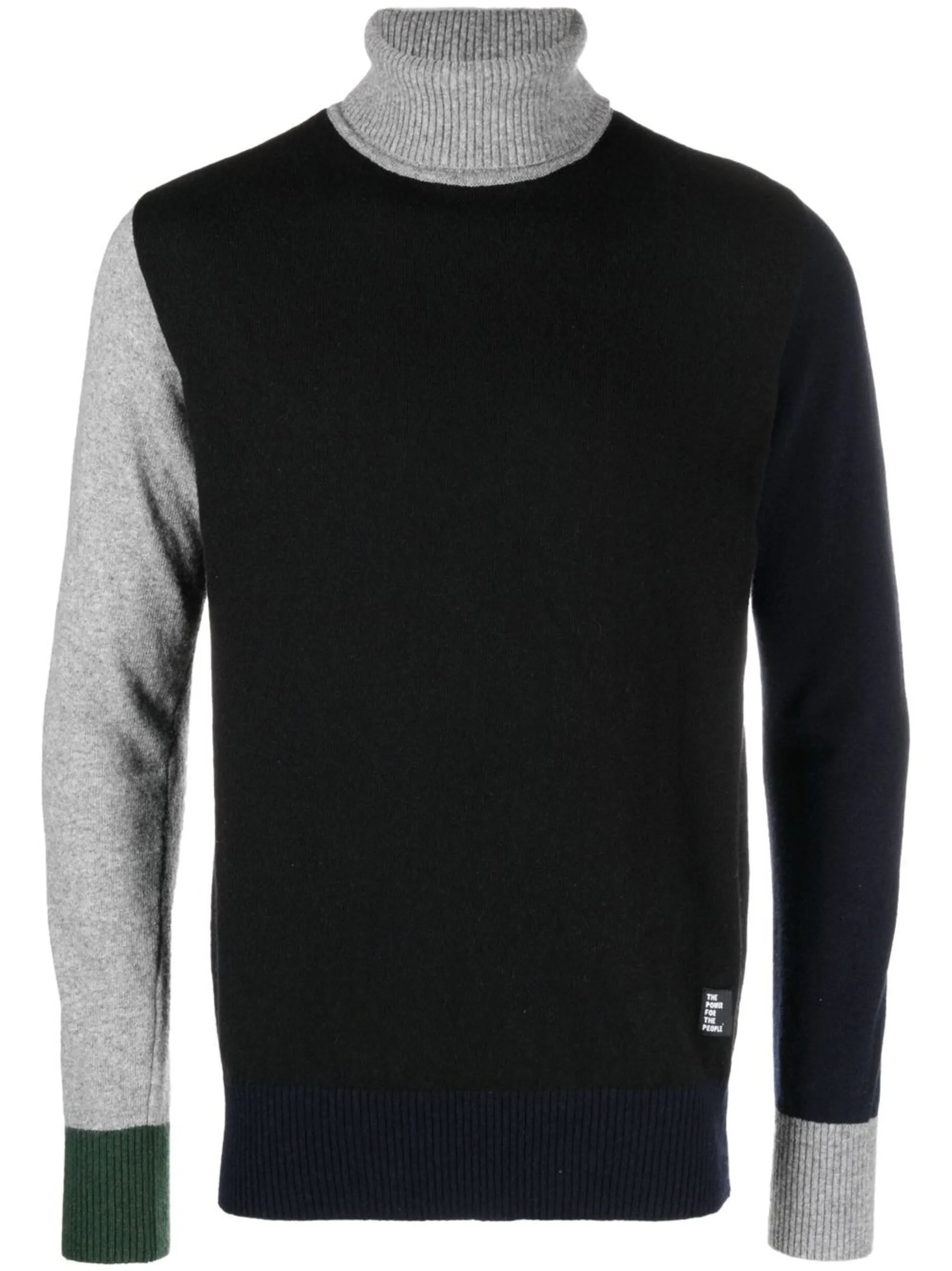 high-neck wool jumper