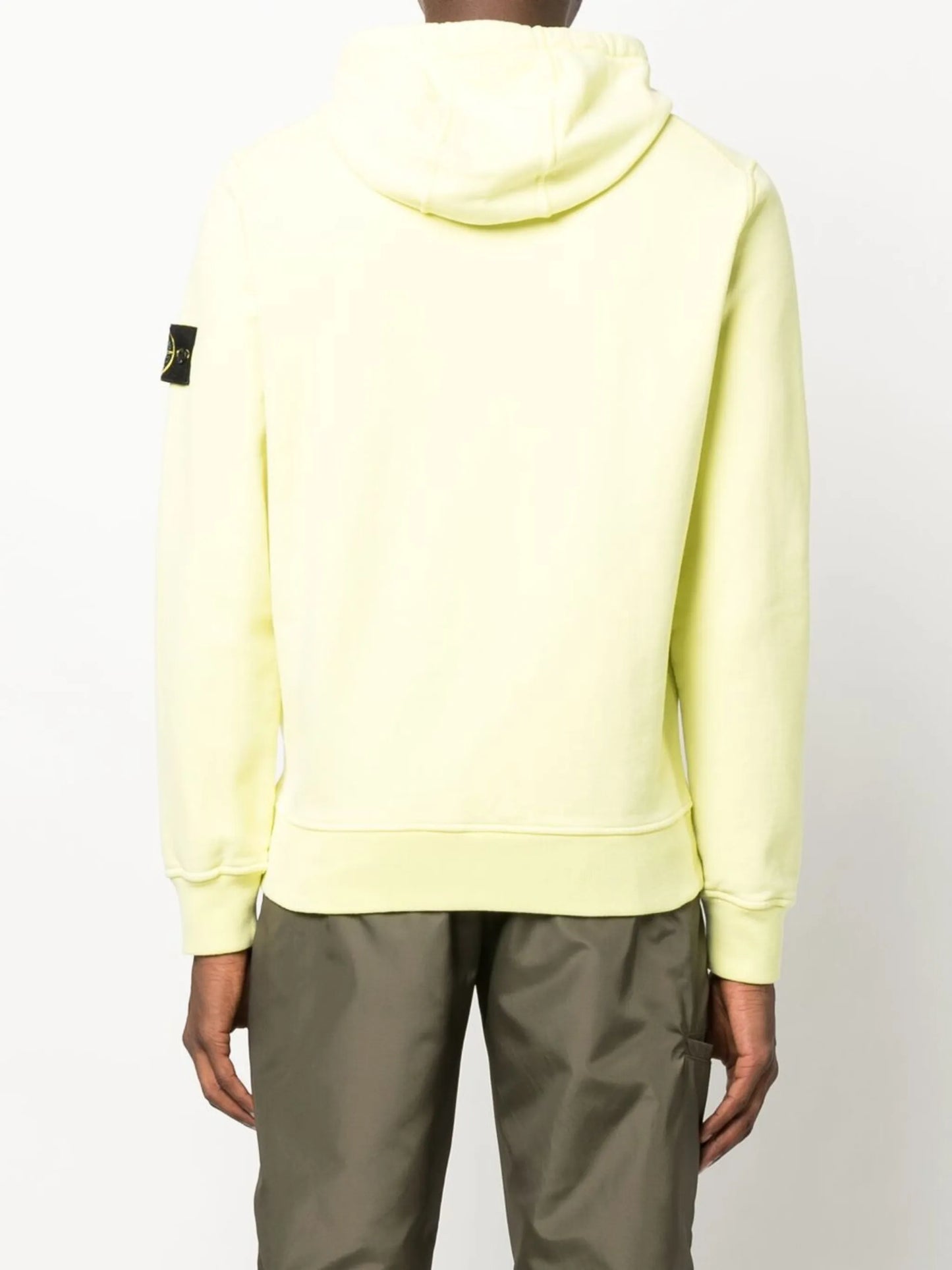 Compass-patch cotton hoodie