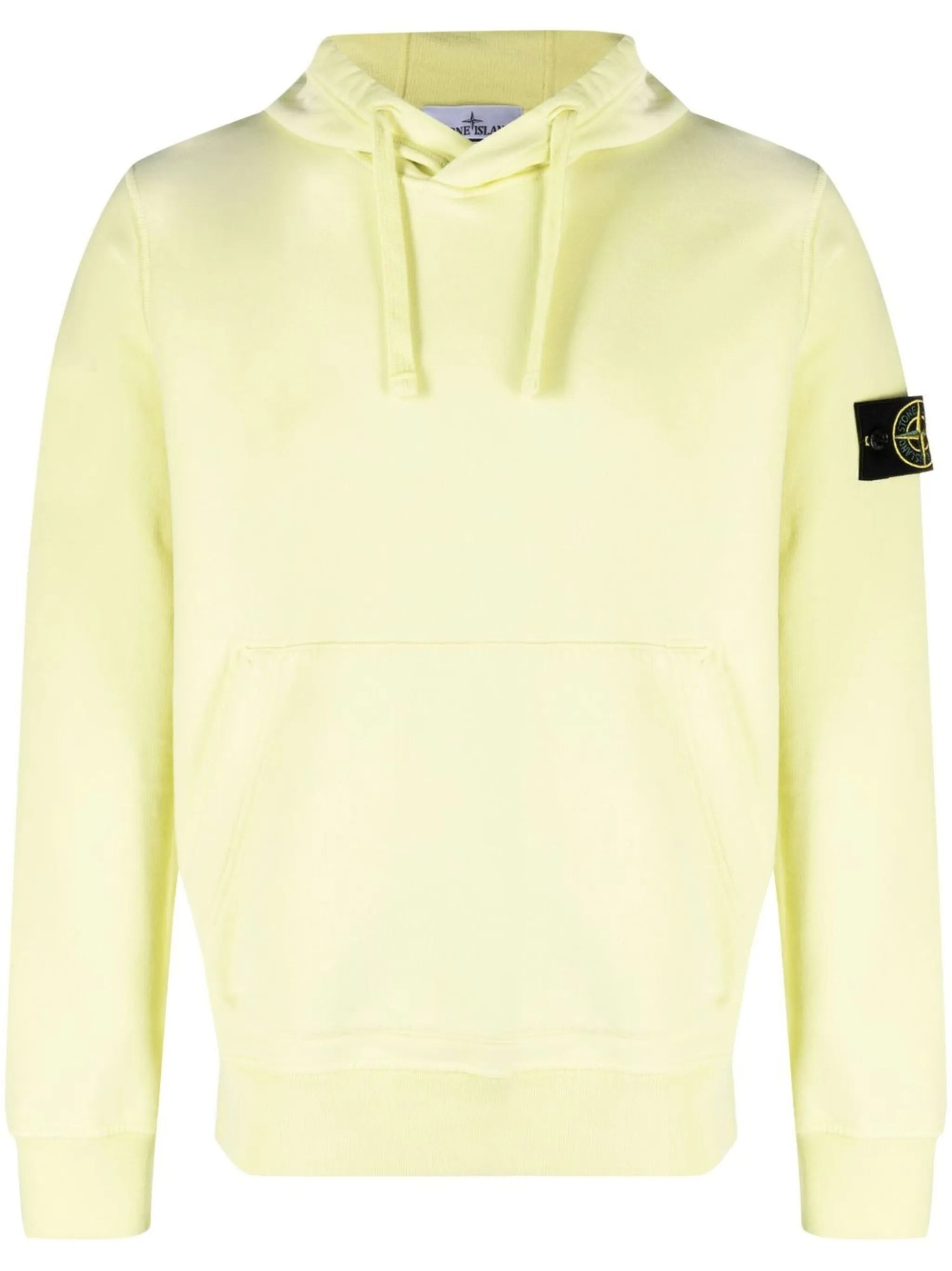 Compass-patch cotton hoodie