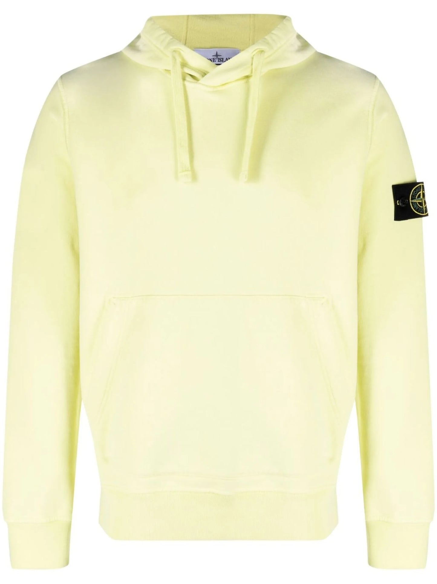 Compass-patch cotton hoodie